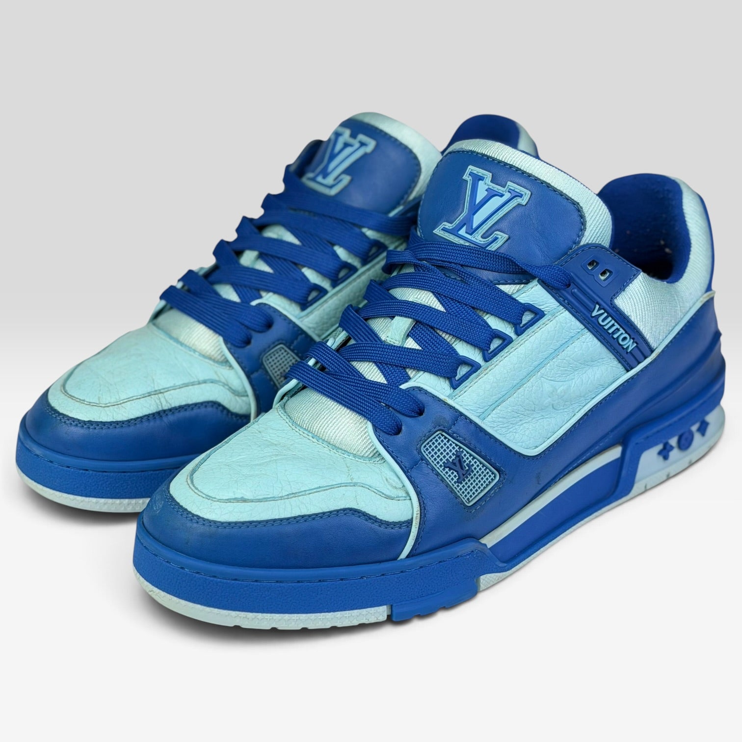 Louis Vuitton LV Trainer Sky Blue/Teal Monogram