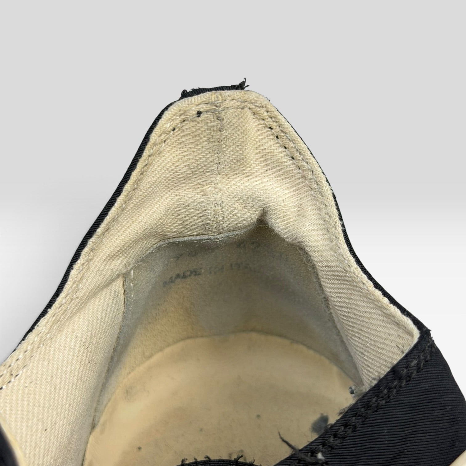 Rick Owens DRKSHDW Ramones Low Double Stitch Black/Milk