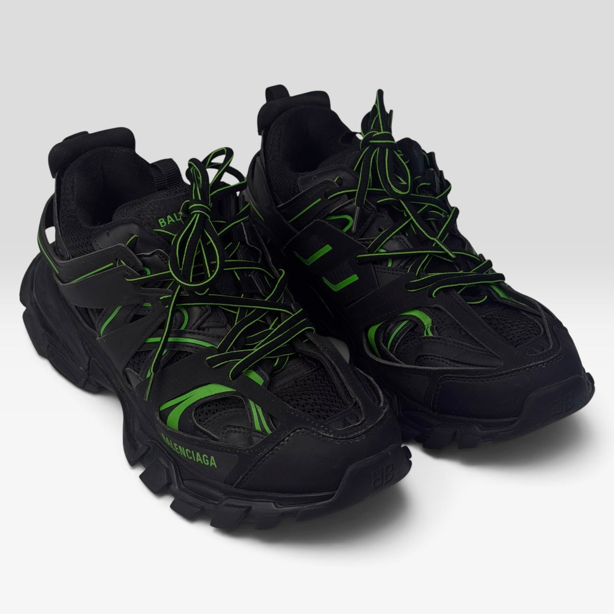 Balenciaga Track Black/Green Sneakers