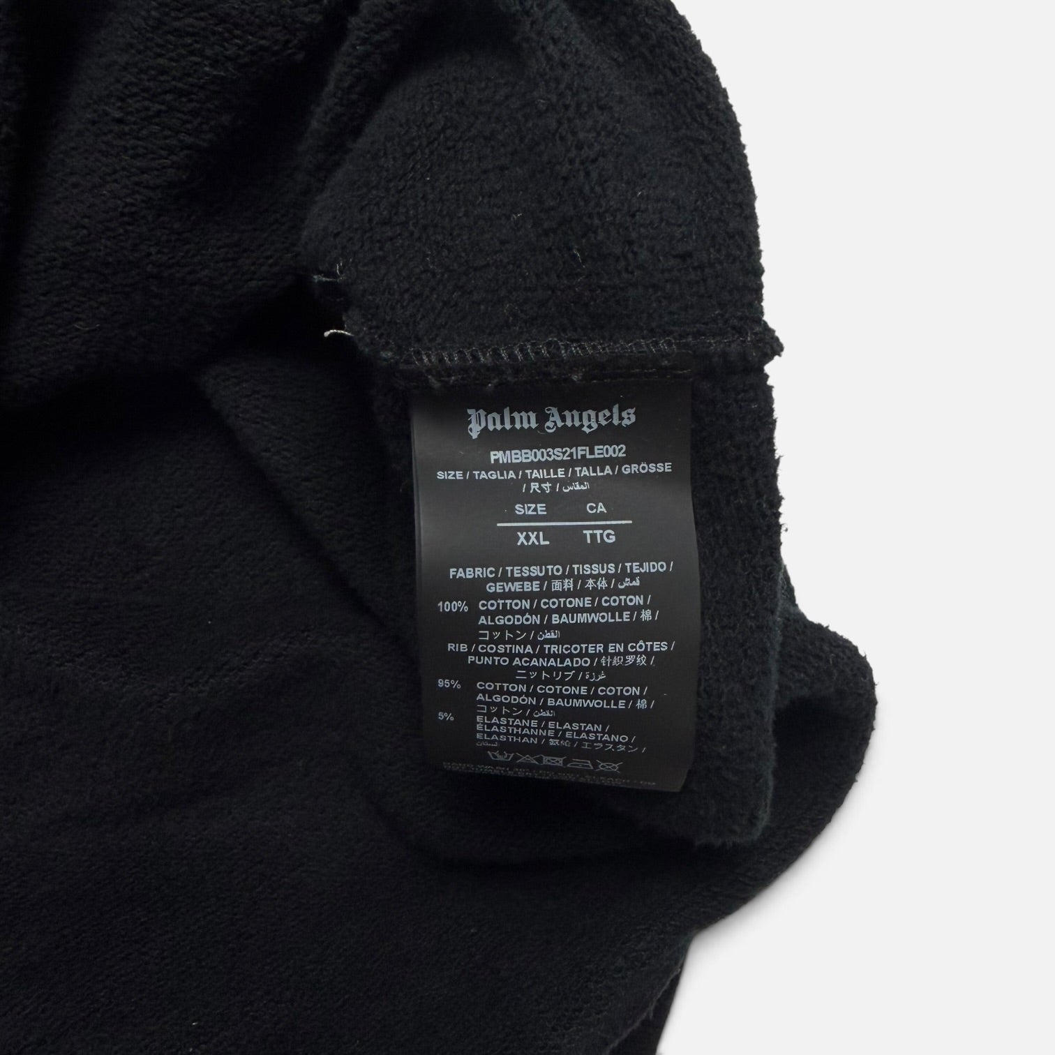 Palm Angels Black Sprayed Hoodie Black