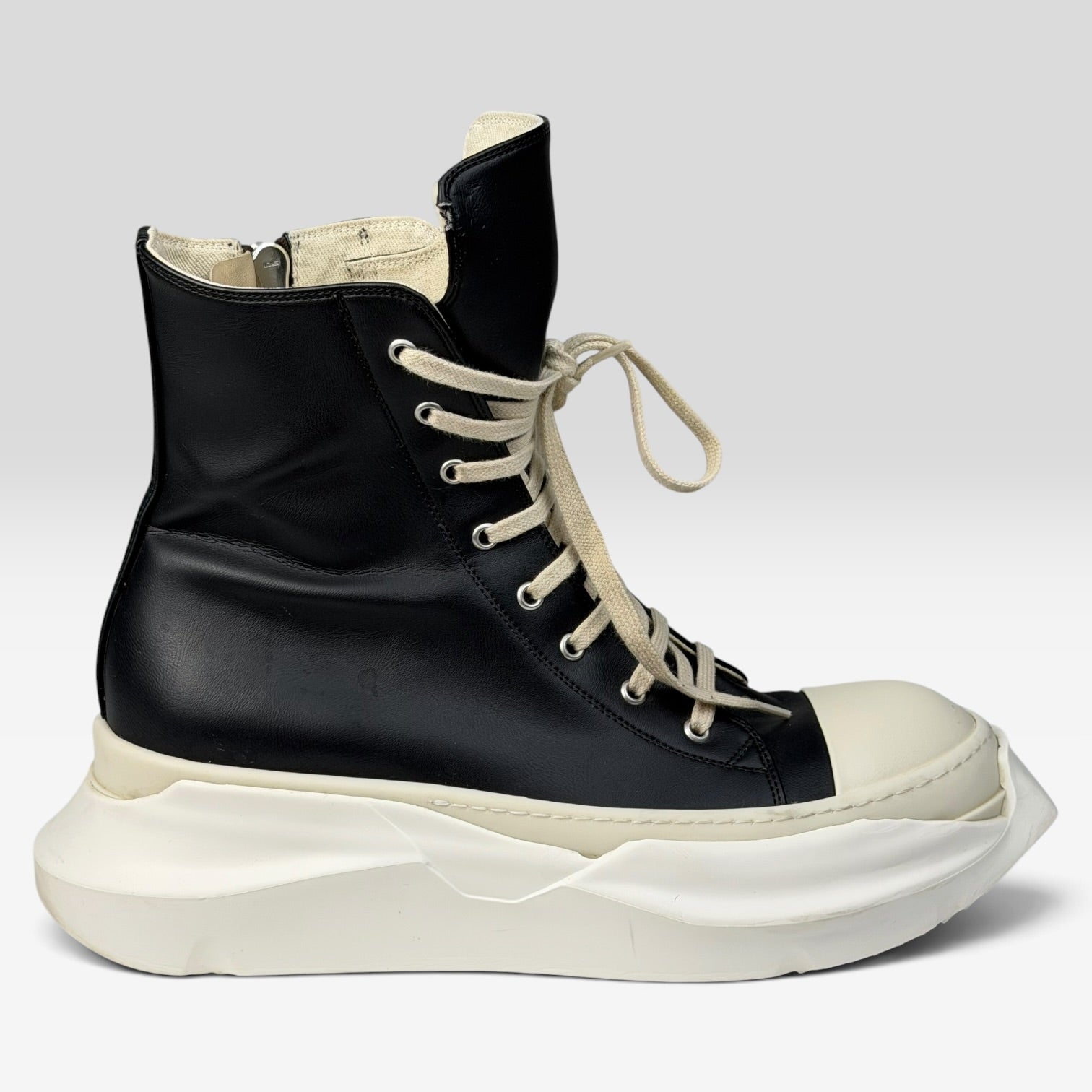 Rick Owens DRKSHDW Abstract Ramones High Vegan Leather