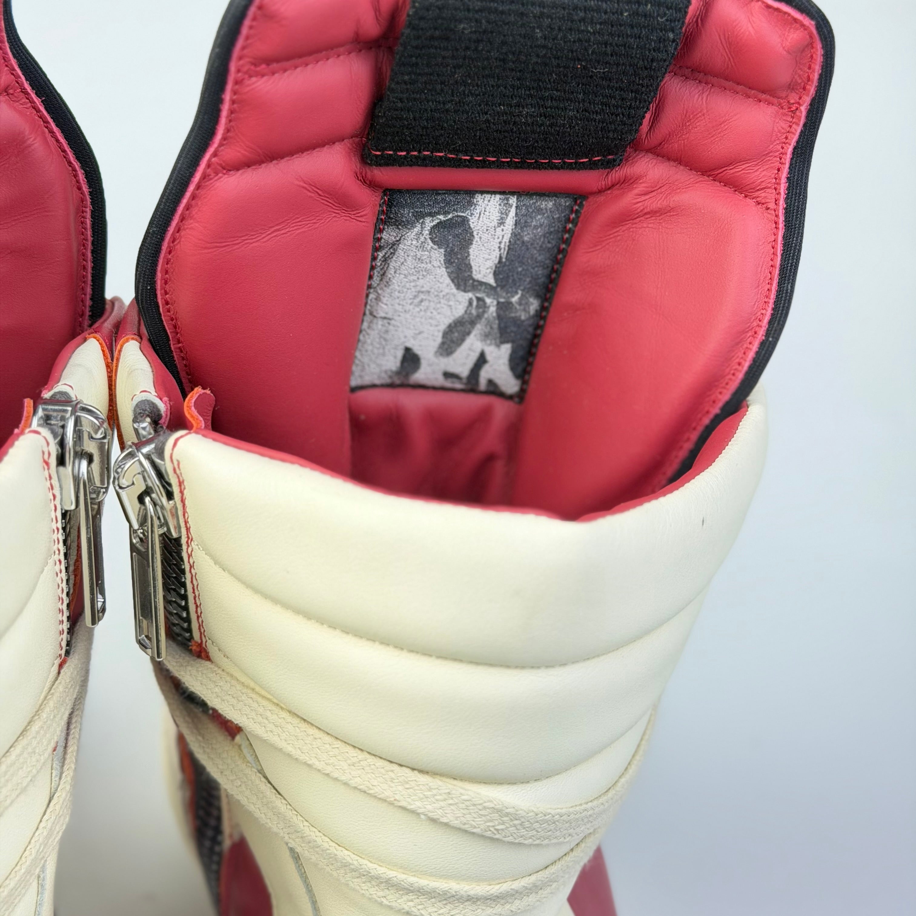 Rick Owens Geobasket Cardinal Red/Milk SS24 LIDO