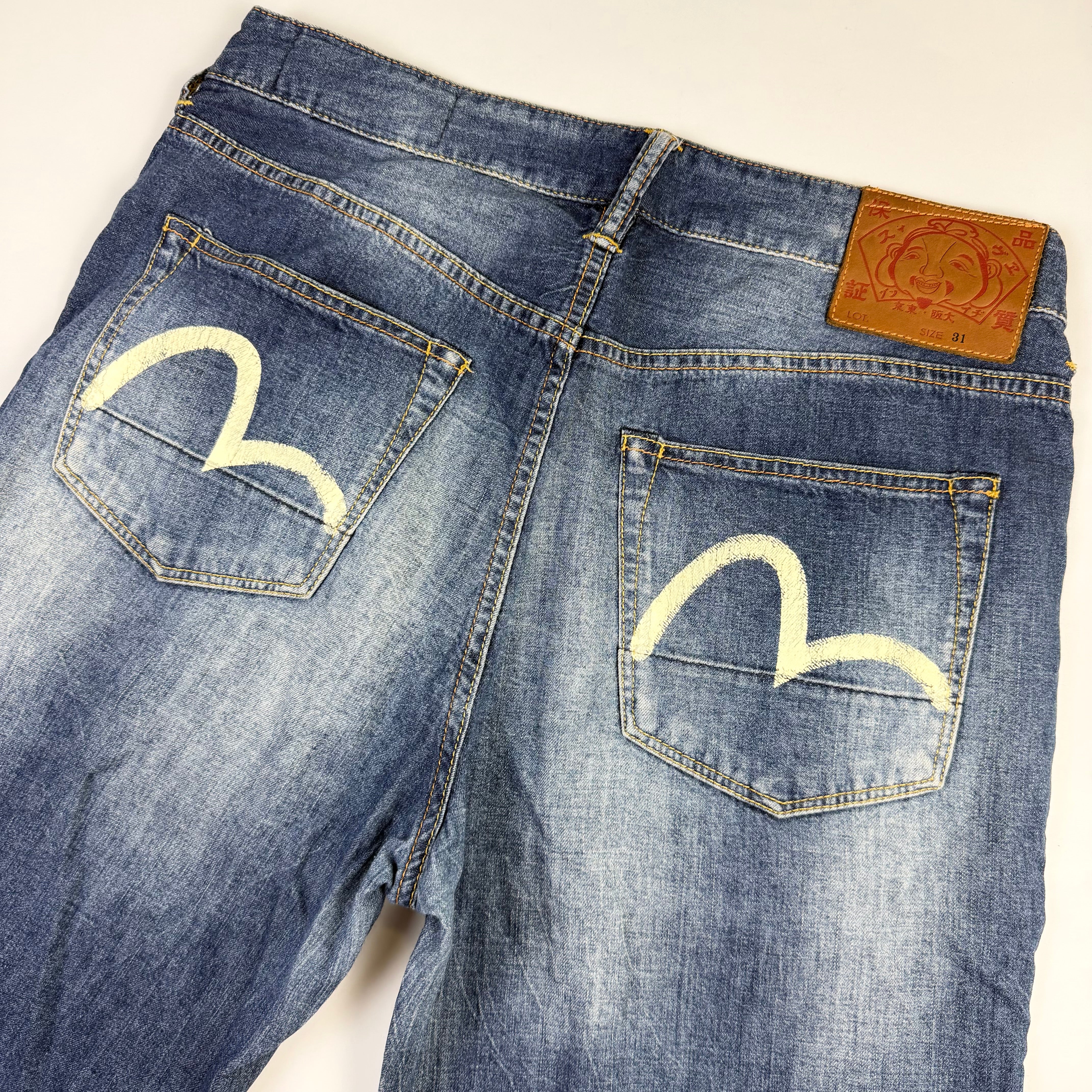 Evisu Seagull Denim Shorts