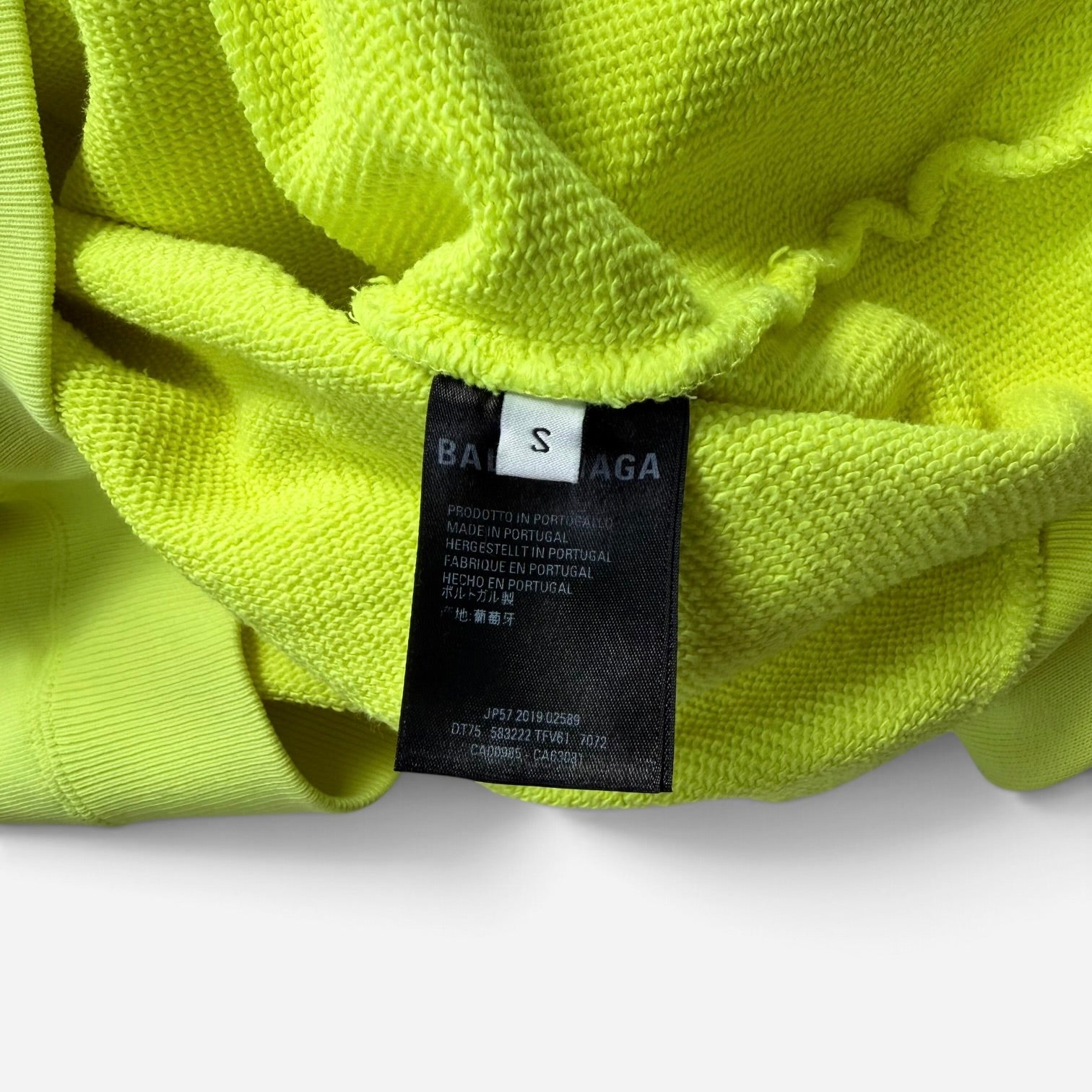 Balenciaga Interlocking BB Logo Neon Hoodie