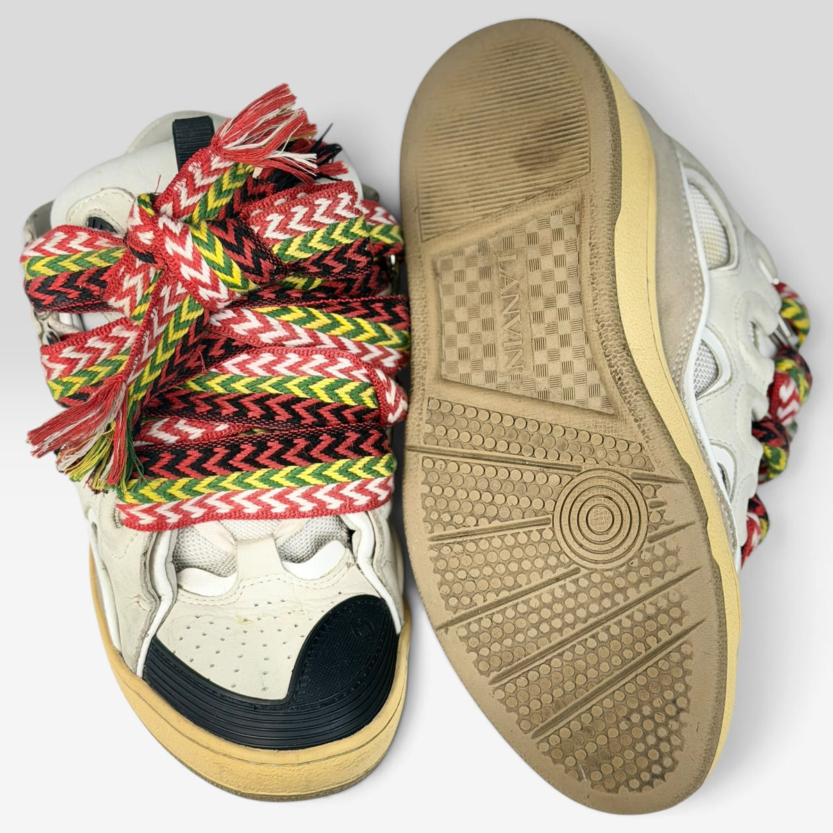 Lanvin Curb White Sneakers