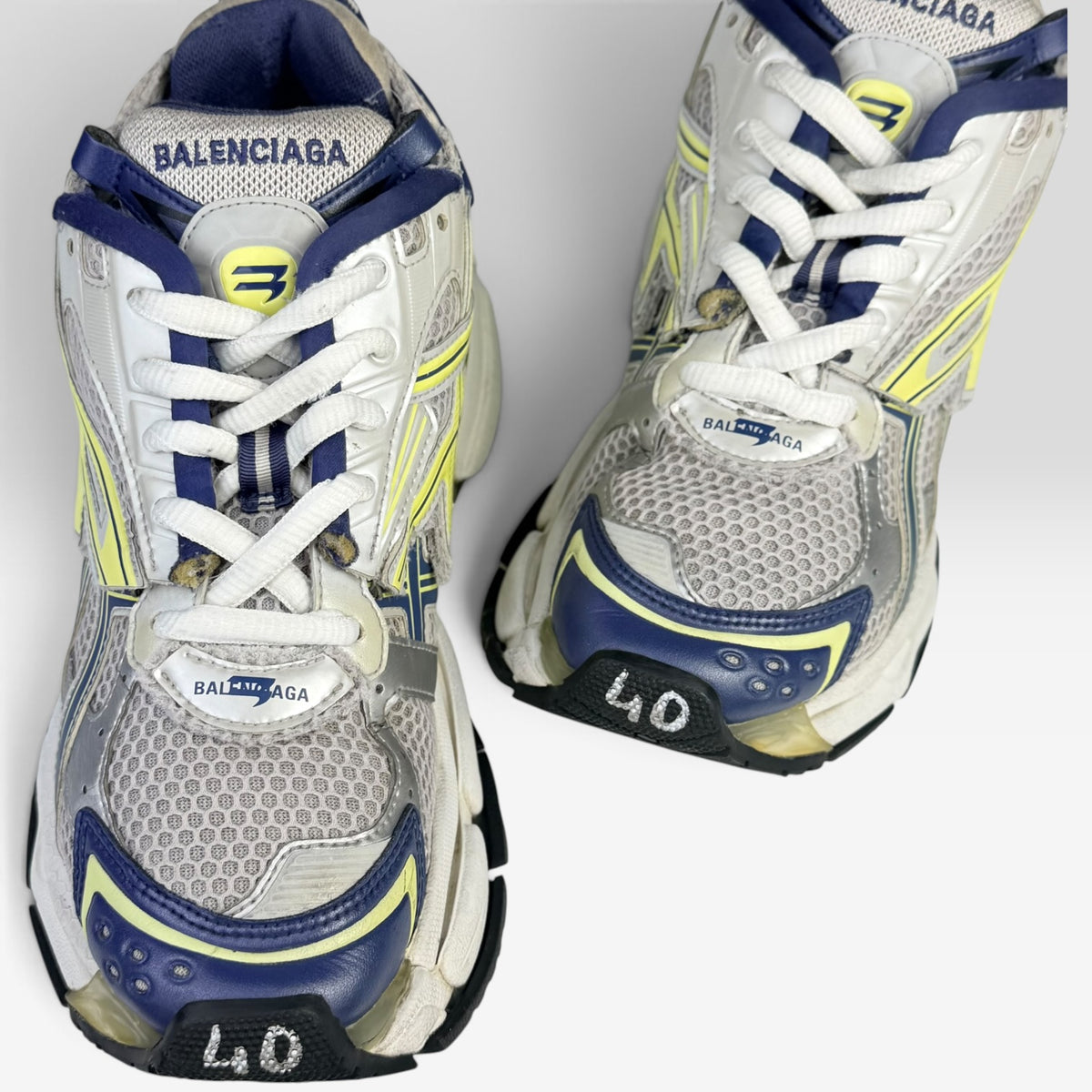 Balenciaga Runner White/Blue/Yellow/Grey