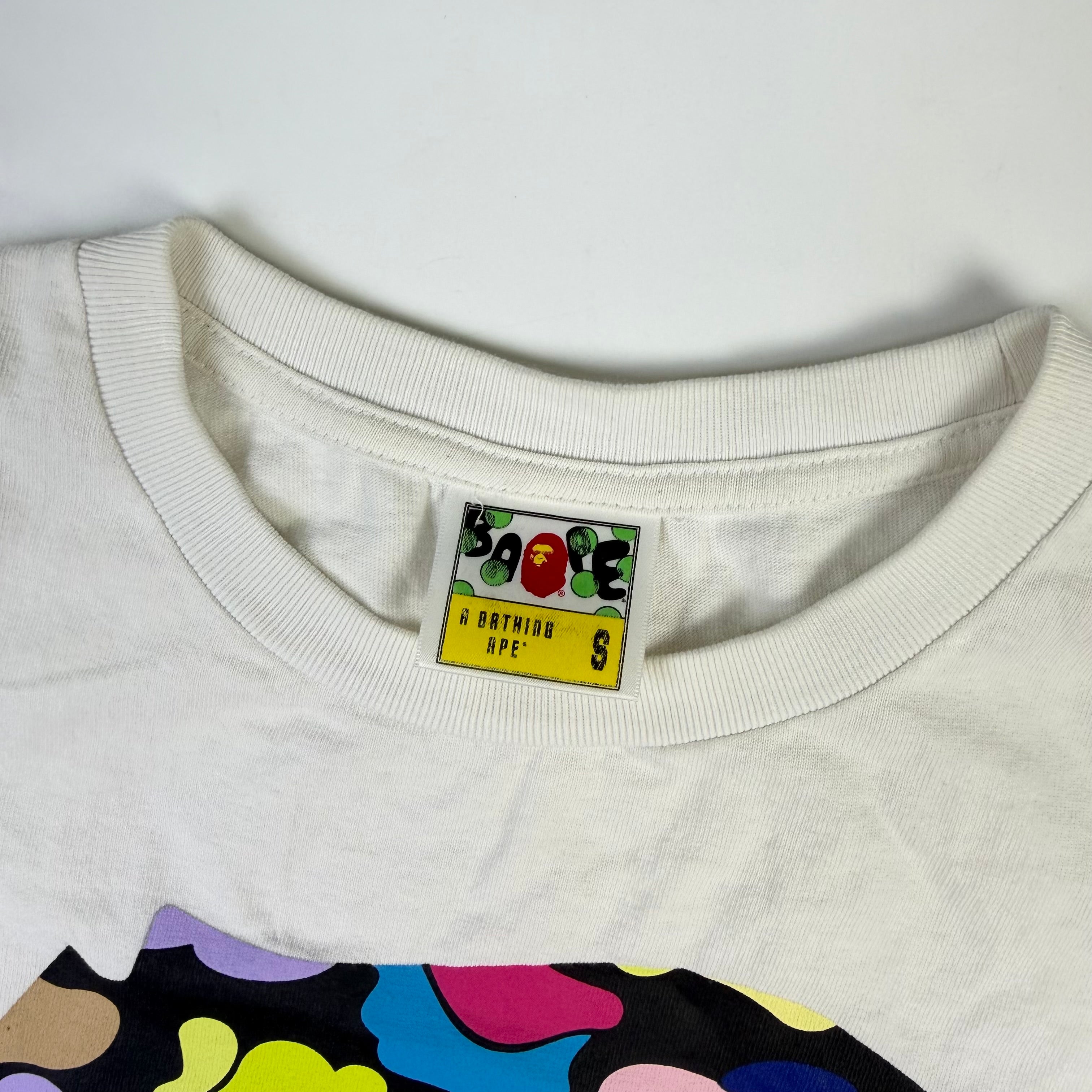 BAPE Color Camo Ape Face T-Shirt White