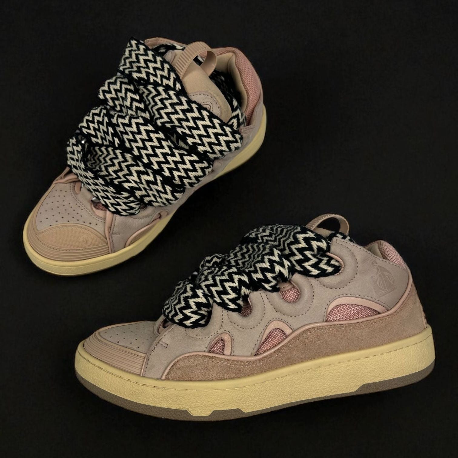 Lanvin Curb Pink Sneakers