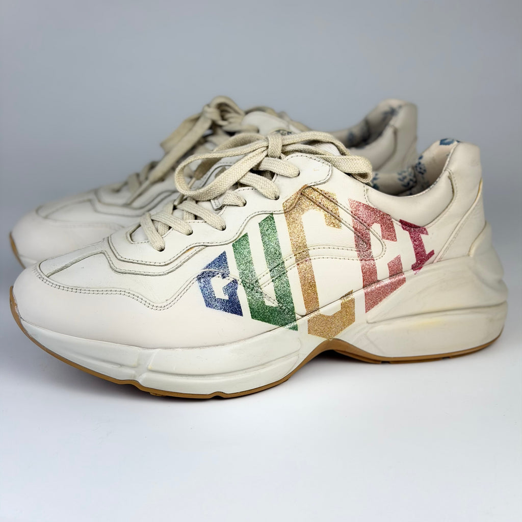 Gucci Rhyton Leather Sneakers