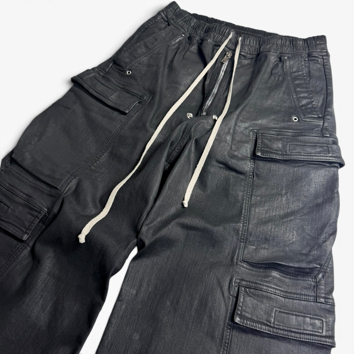 Rick Owens DRKSHDW Double Cargo Jumbo Belas Black Wax