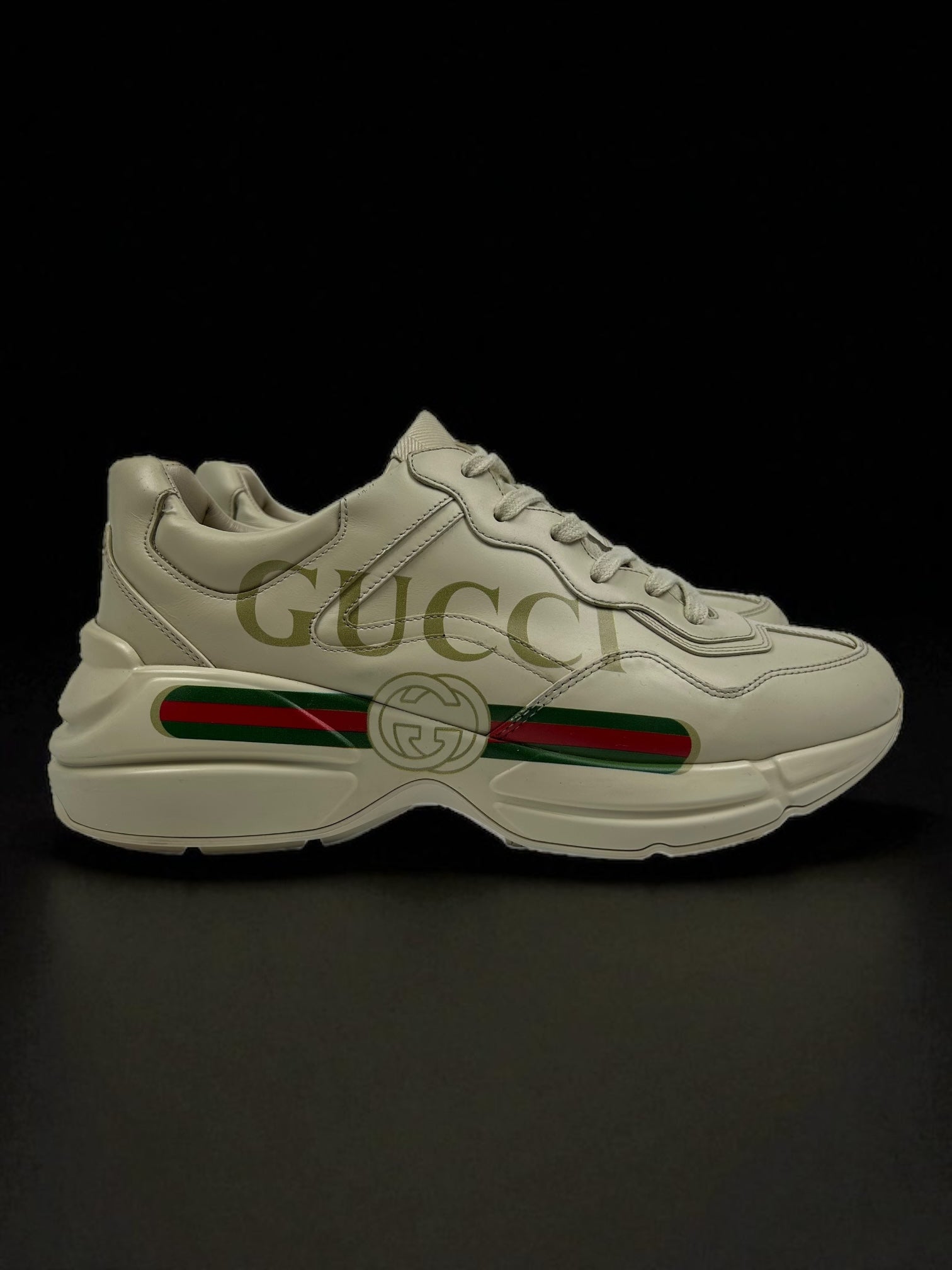 Gucci Rhyton Leather Sneakers