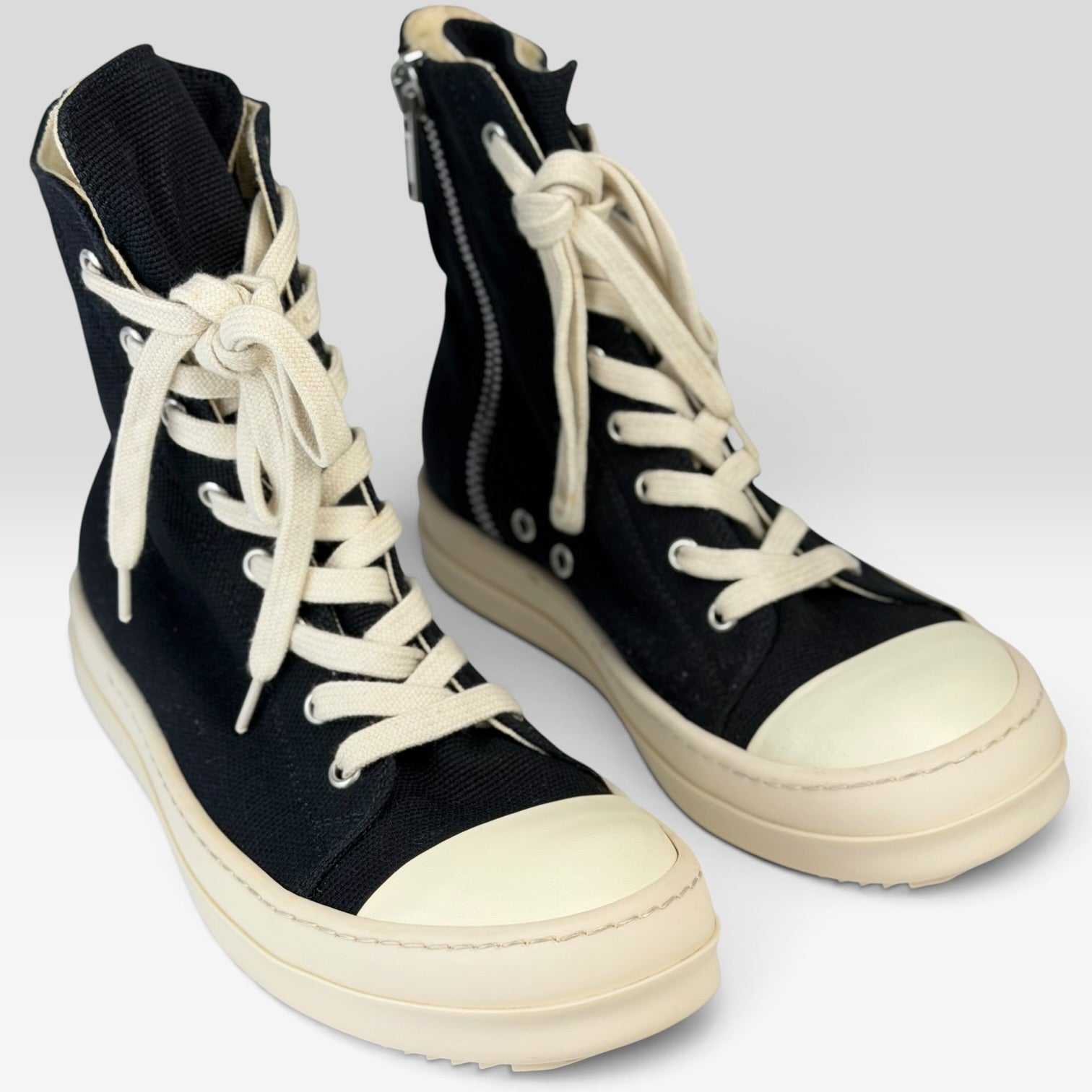 Rick Owens DRKSHDW Ramones High Black/Milk