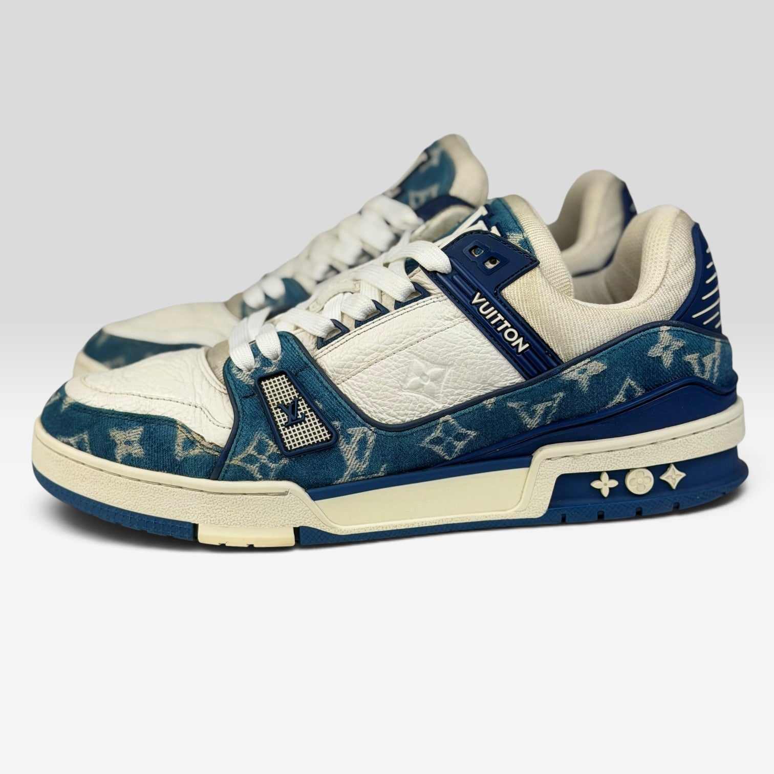 Louis Vuitton LV Trainer Blue Denim | Sneakers Louis Vuitton