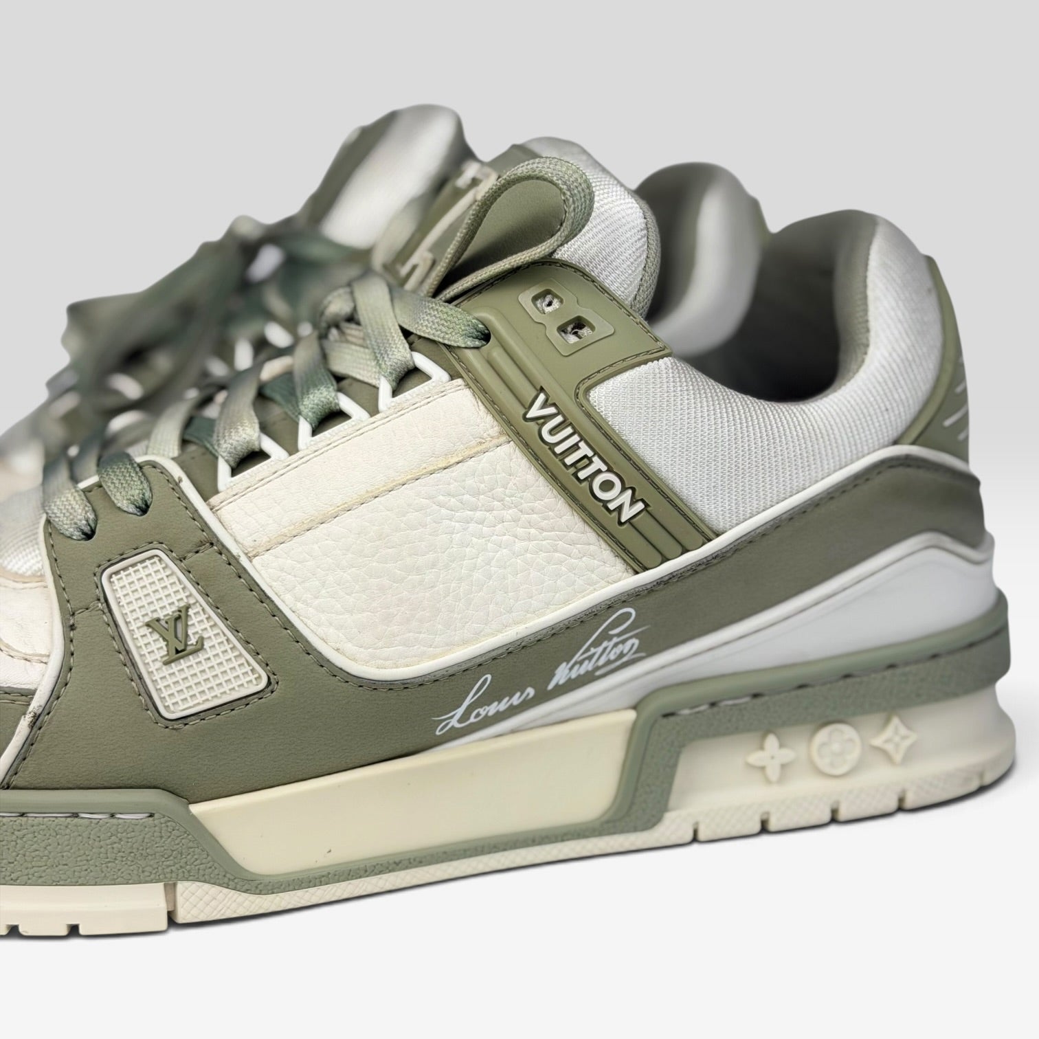Louis Vuitton LV Trainer Green Two-Tone