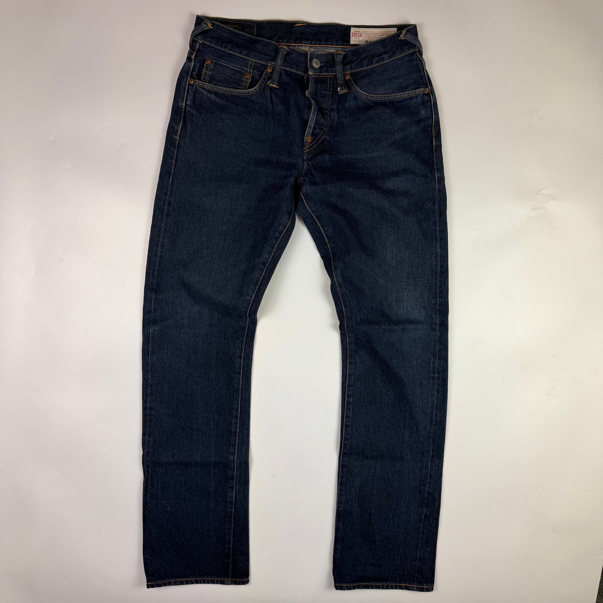 Evisu Embroidered Buddha Seagull Jeans