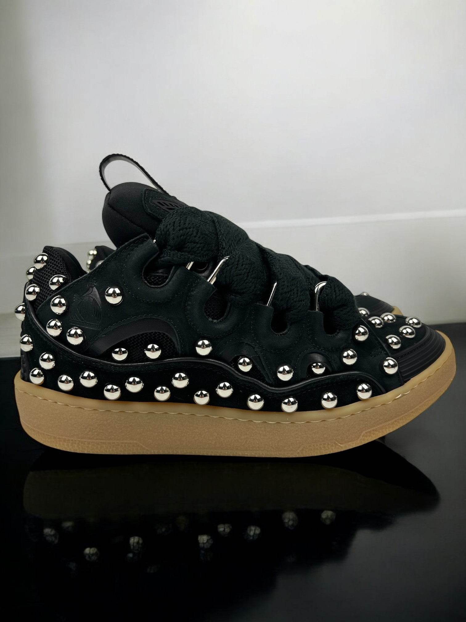 Lanvin Black Studs Sneakers - V STEALS