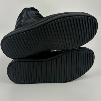 Rick Owens Geobasket Black Leather