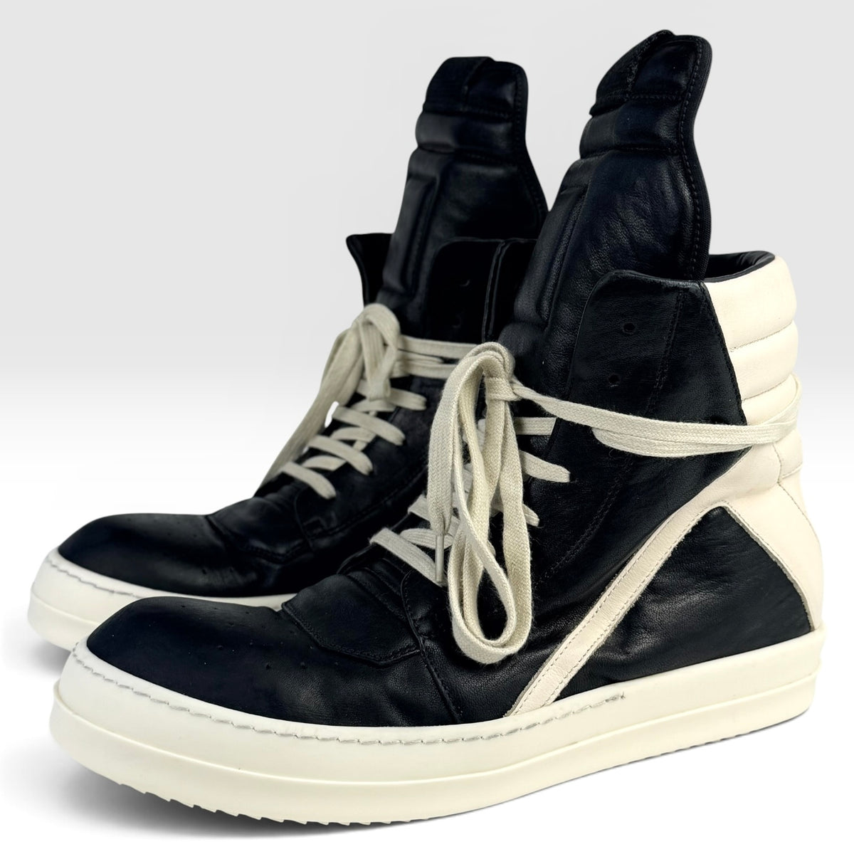Rick Owens Geobasket Black/Milk