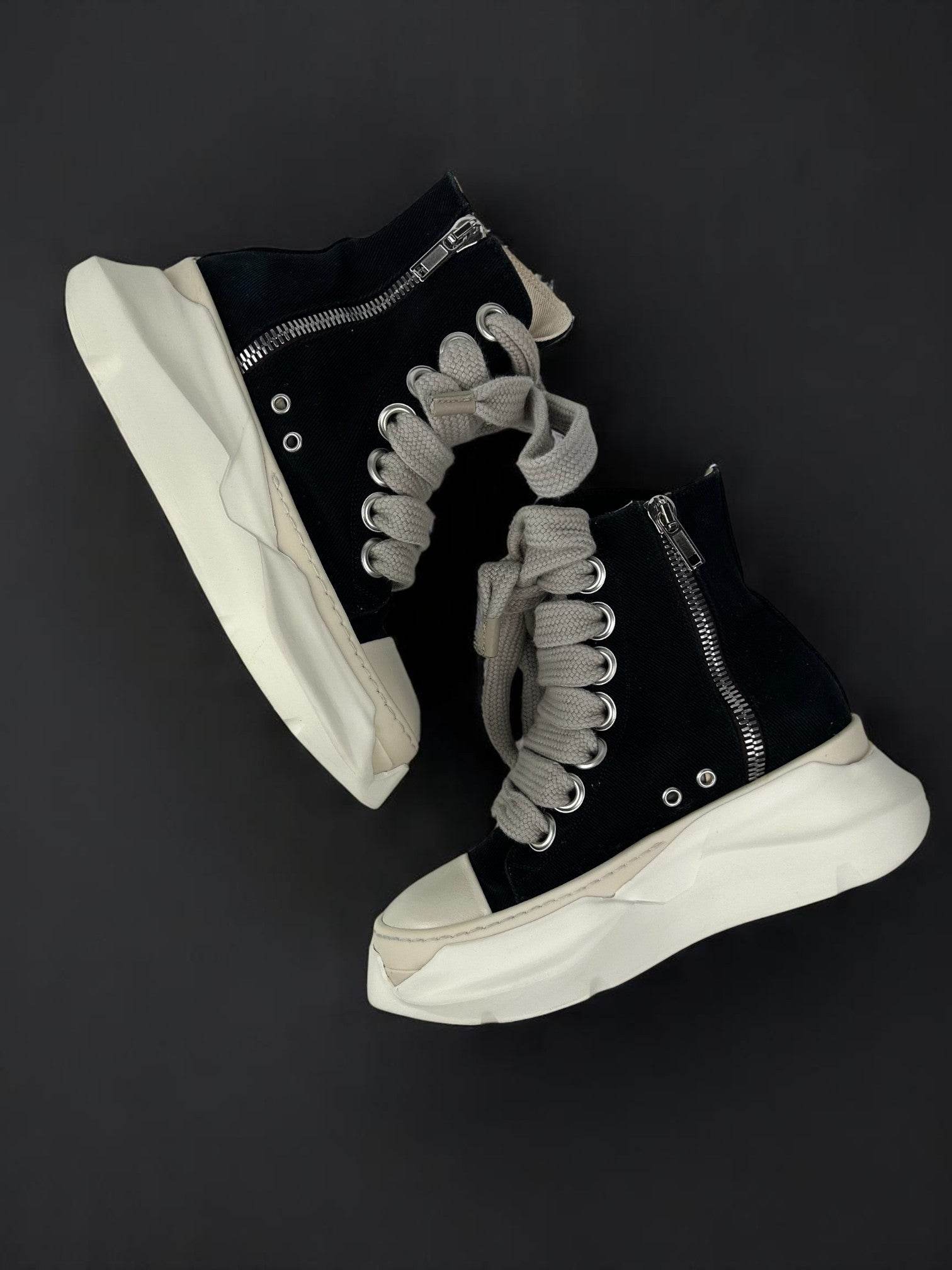 Rick Owens Ramones High Abstract Jumbo Lace - V STEALS