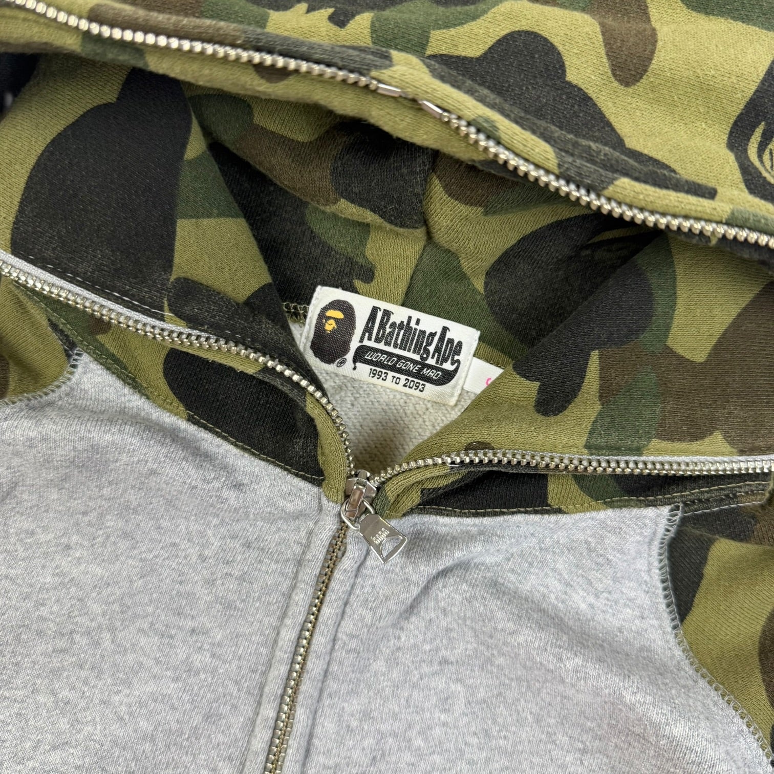 BAPE 1st Camo Colorblock Full-Zip Hoodie | Hanorac BAPE