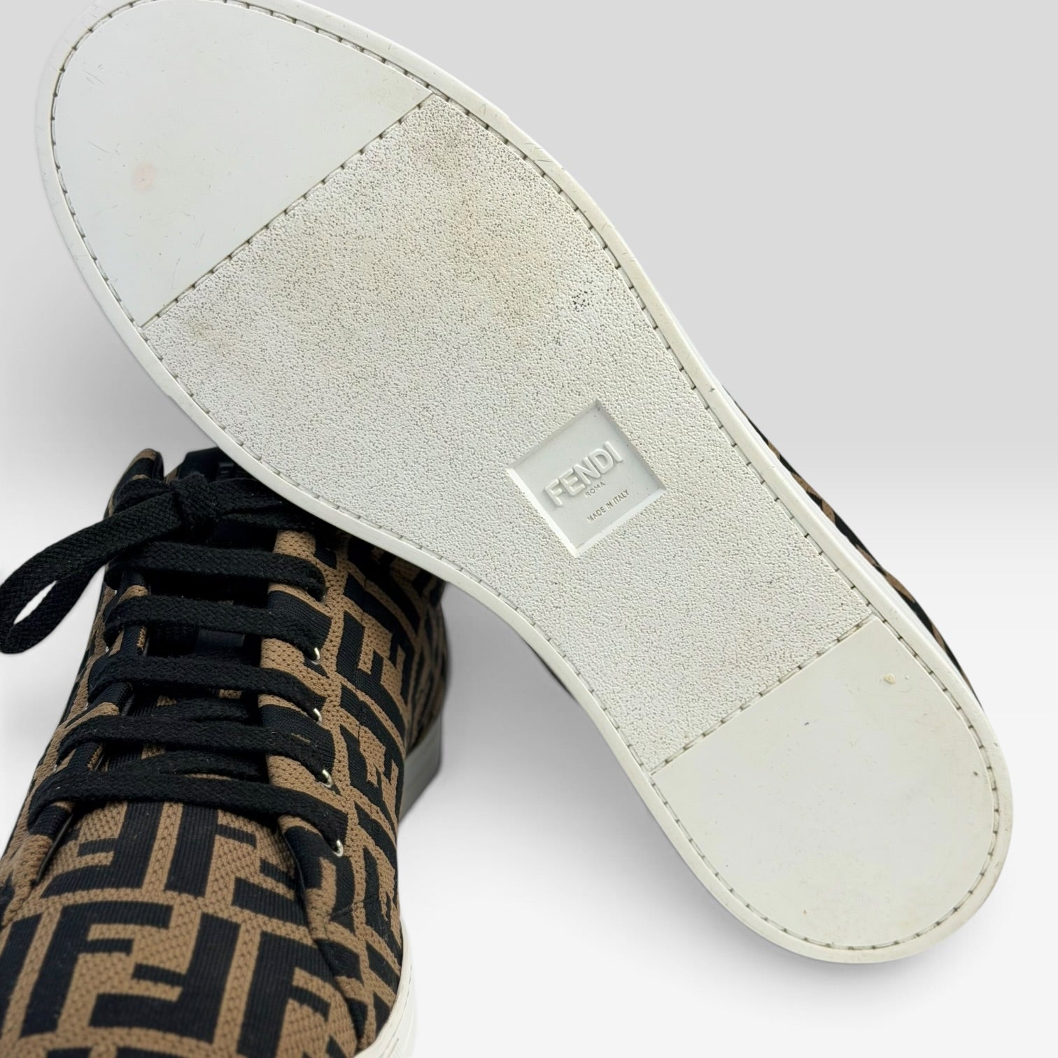 Fendi FF Zucca Monogram Low-Top Sneakers