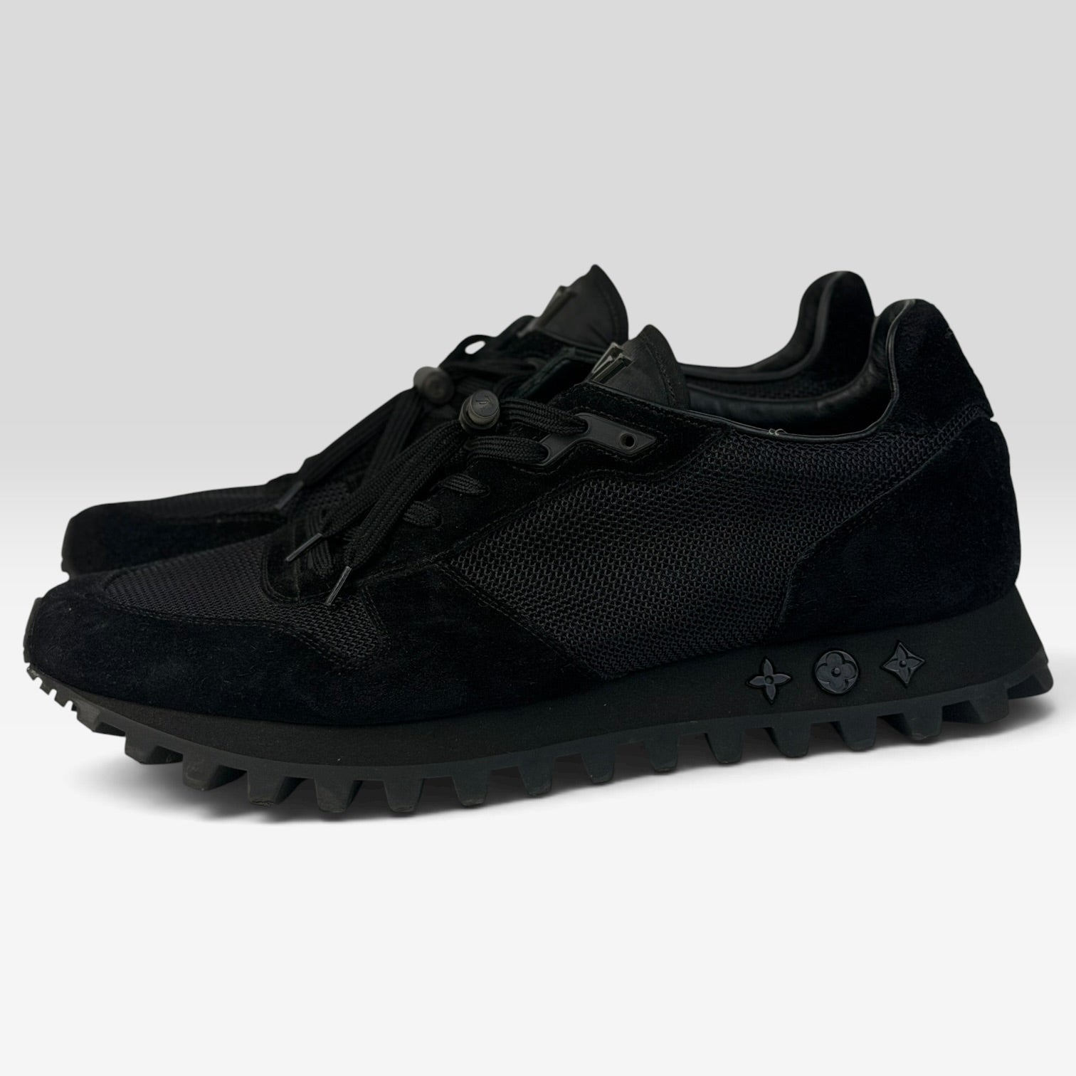 Louis Vuitton Runner Black Mesh & Suede | Sneakers Louis Vuitton