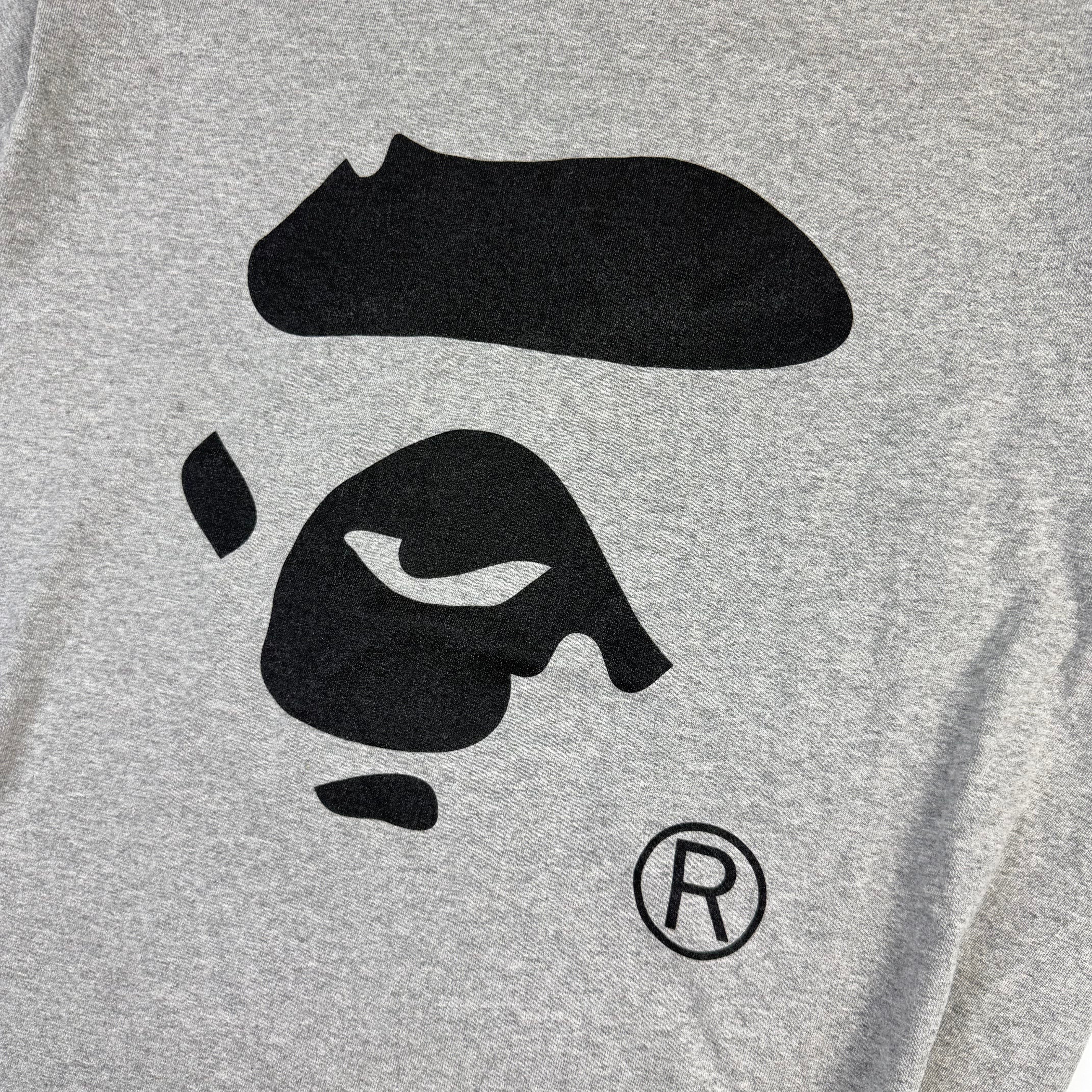 BAPE Big Ape Face T-Shirt Grey