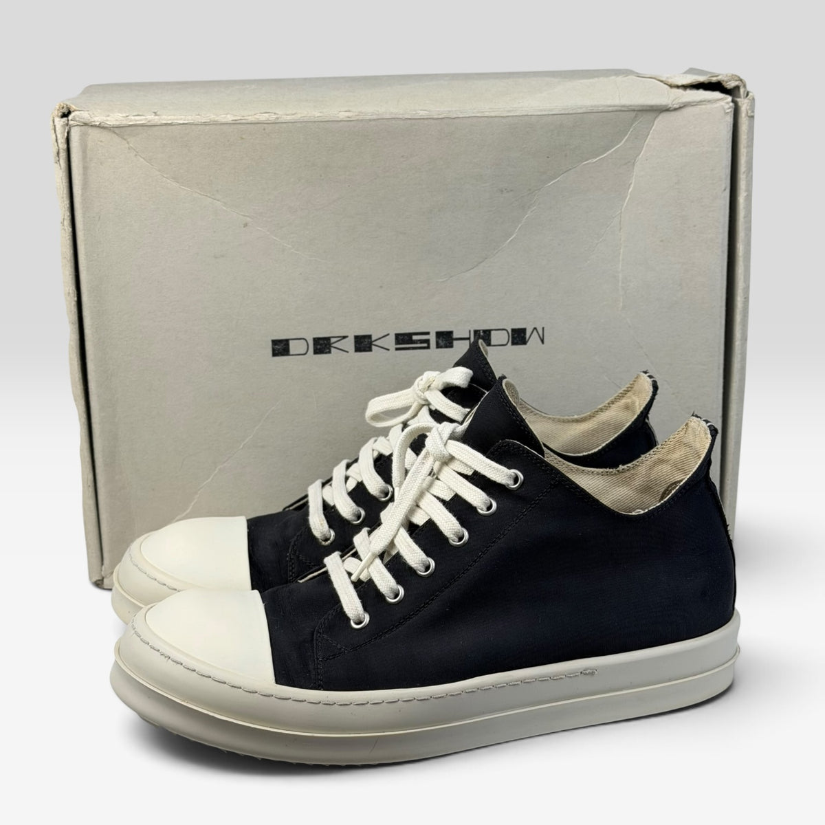 Rick Owens DRKSHDW Ramones Low Sombra Oscura