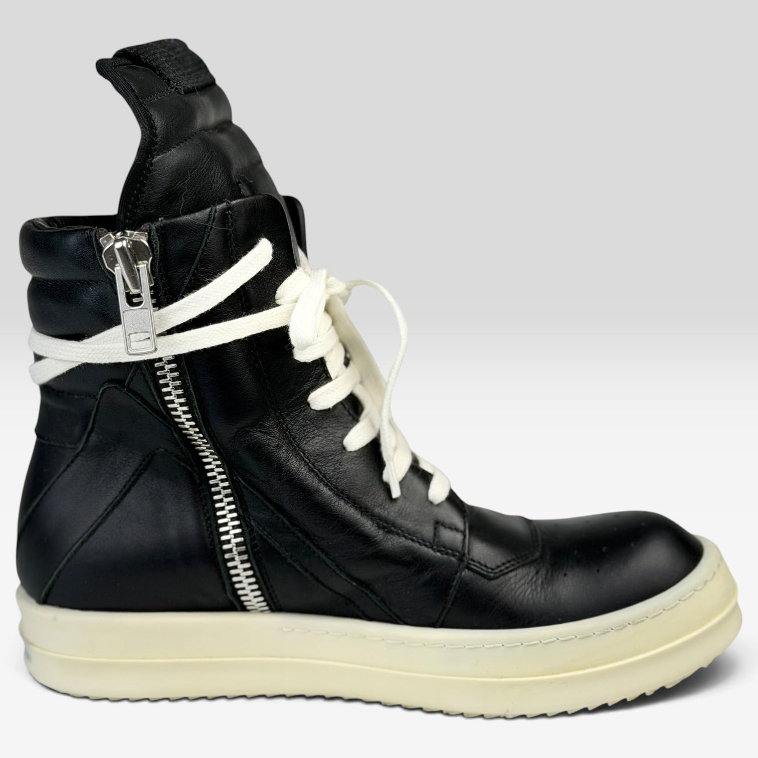 Rick Owens Geobasket Black/Milk | Sneakers Rick Owens