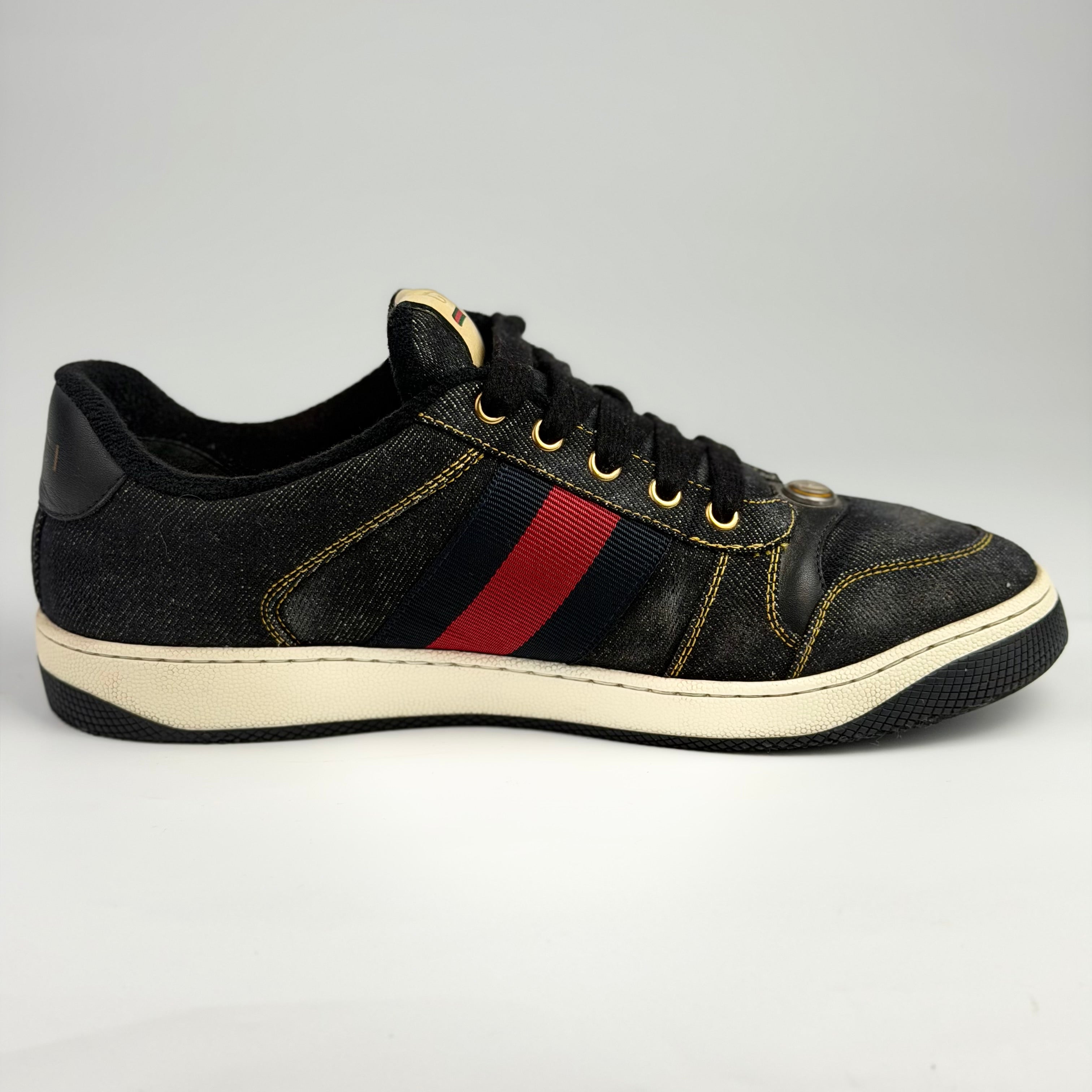 Gucci Screener Denim Sneakers