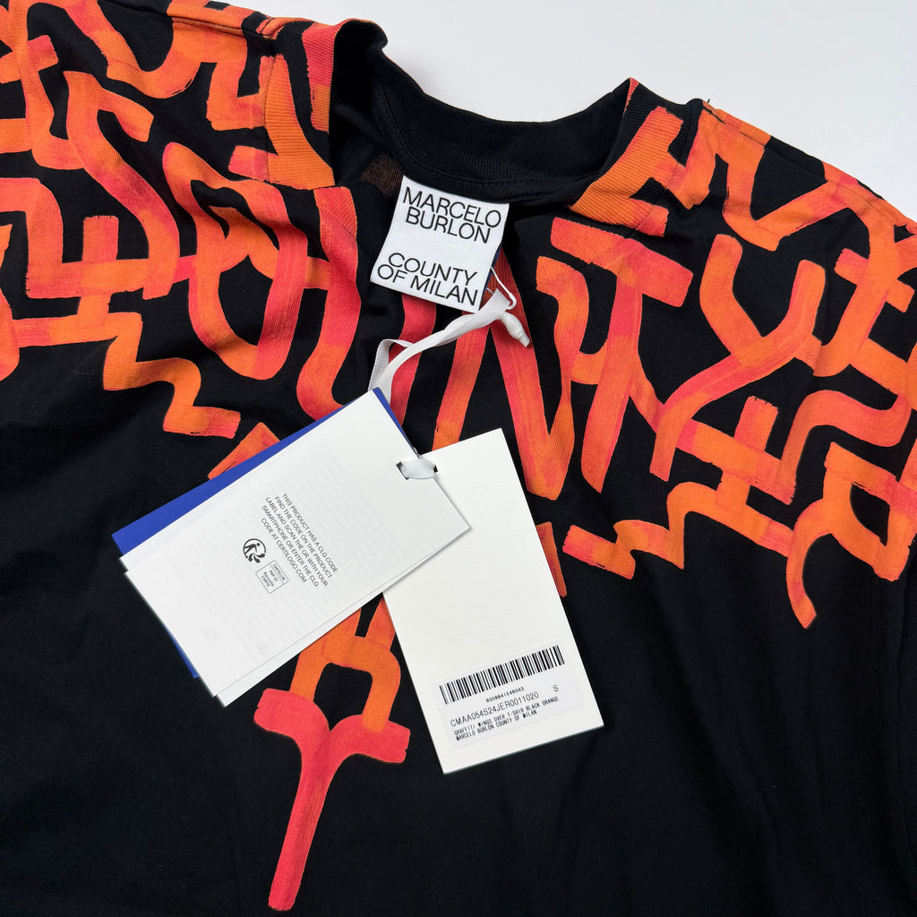 Marcelo Burlon Graffiti Wings T-shirt