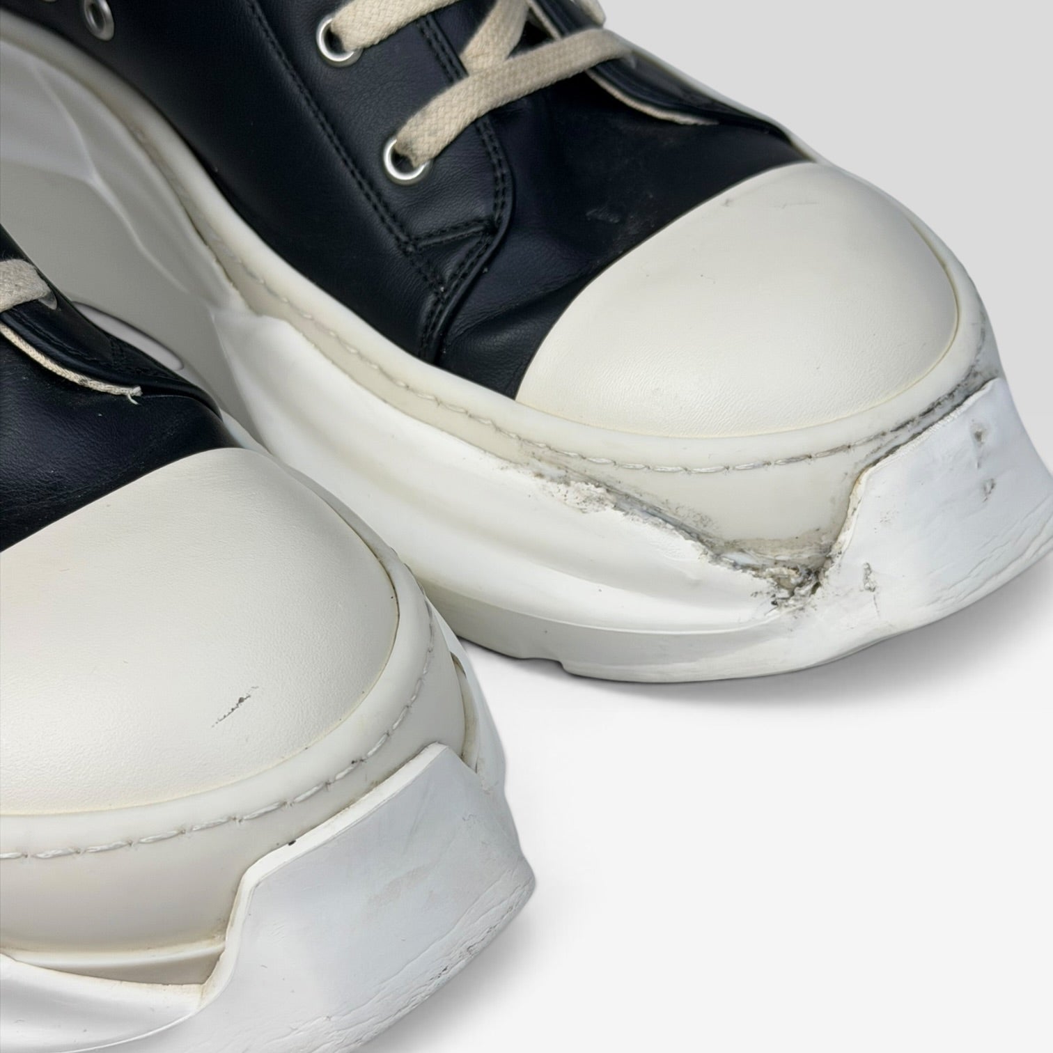 Rick Owens DRKSHDW Abstract Ramones High Vegan Leather
