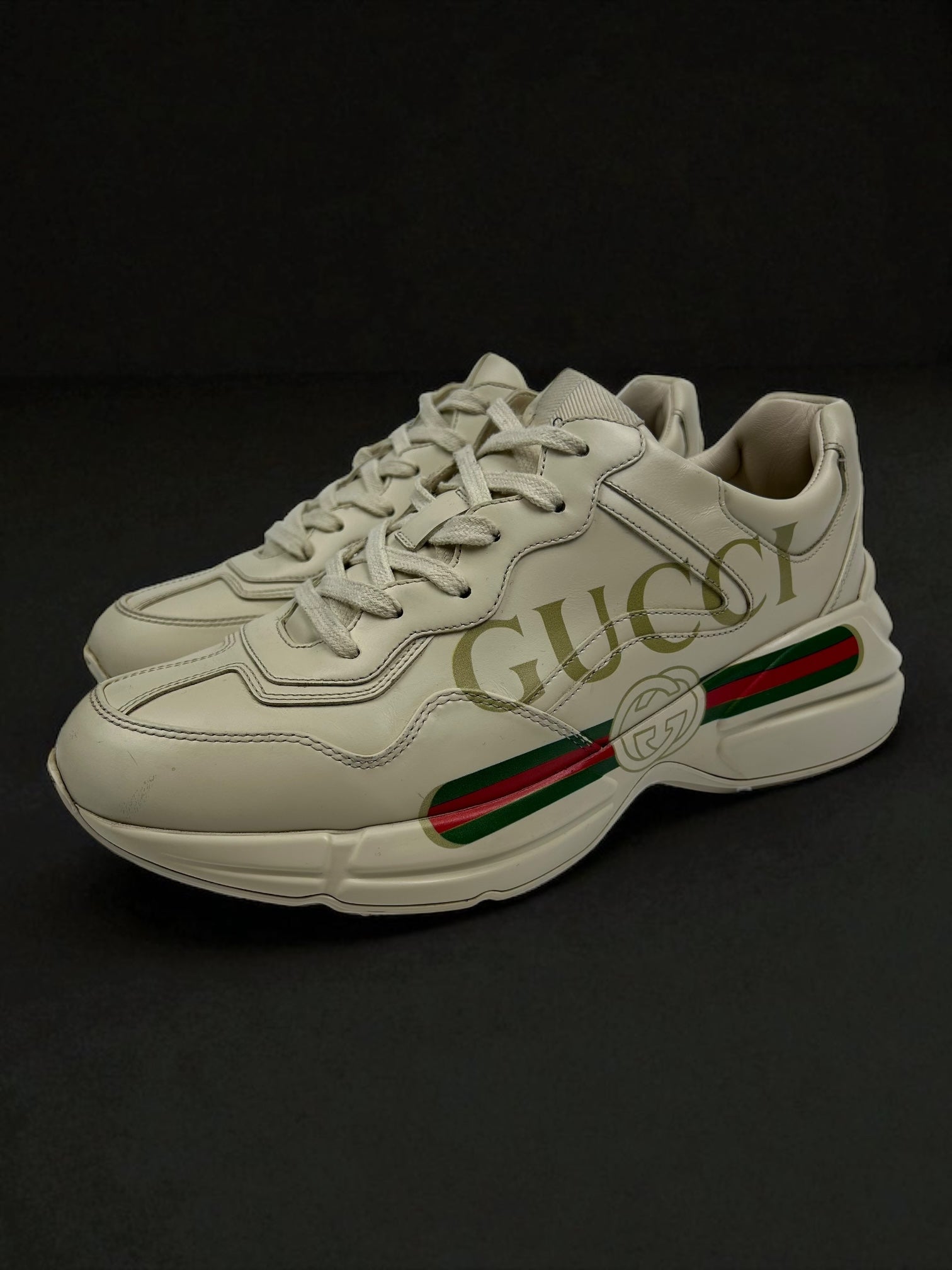 Gucci Rhyton Leather Sneakers