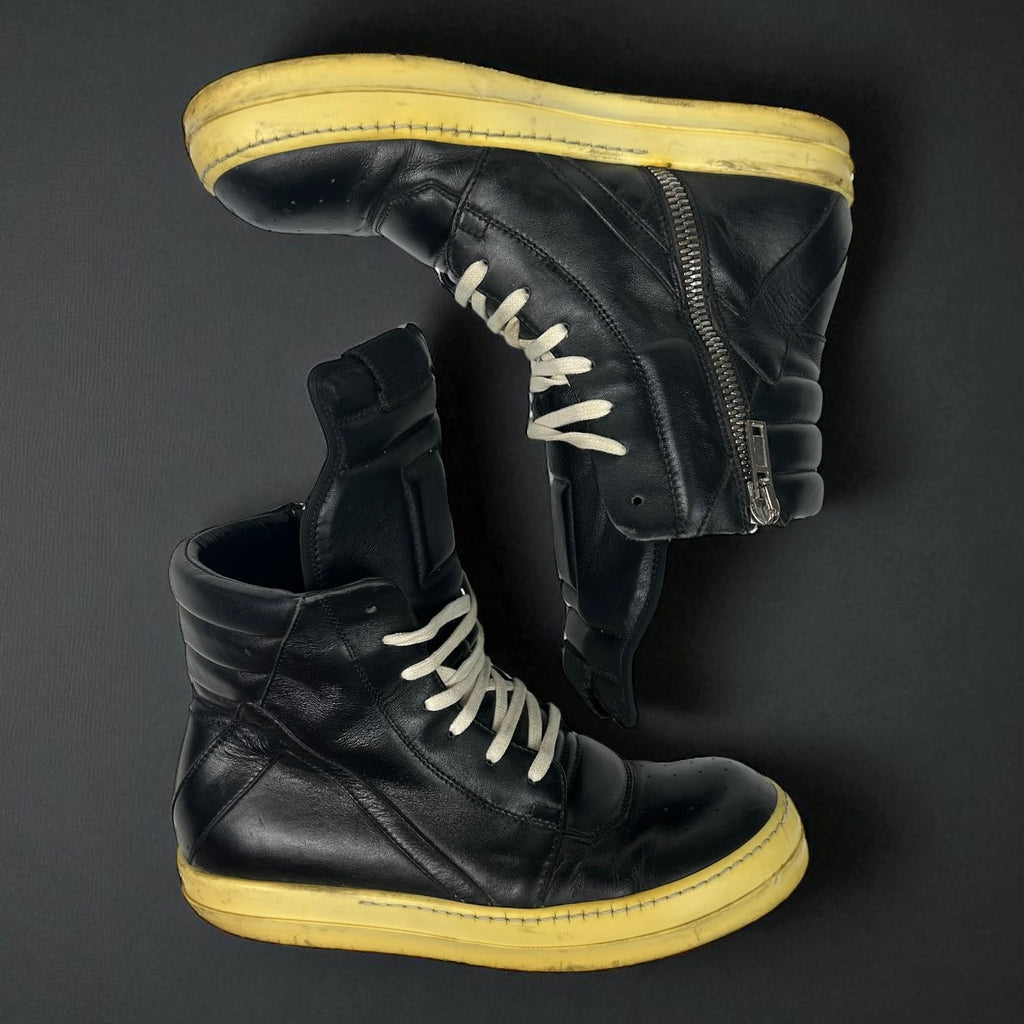 Rick Owens Geobasket Black Milk