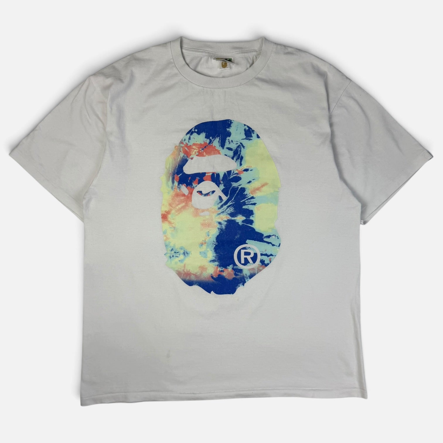 BAPE Tie-Dye Big Ape Head T-Shirt, vedere din față
