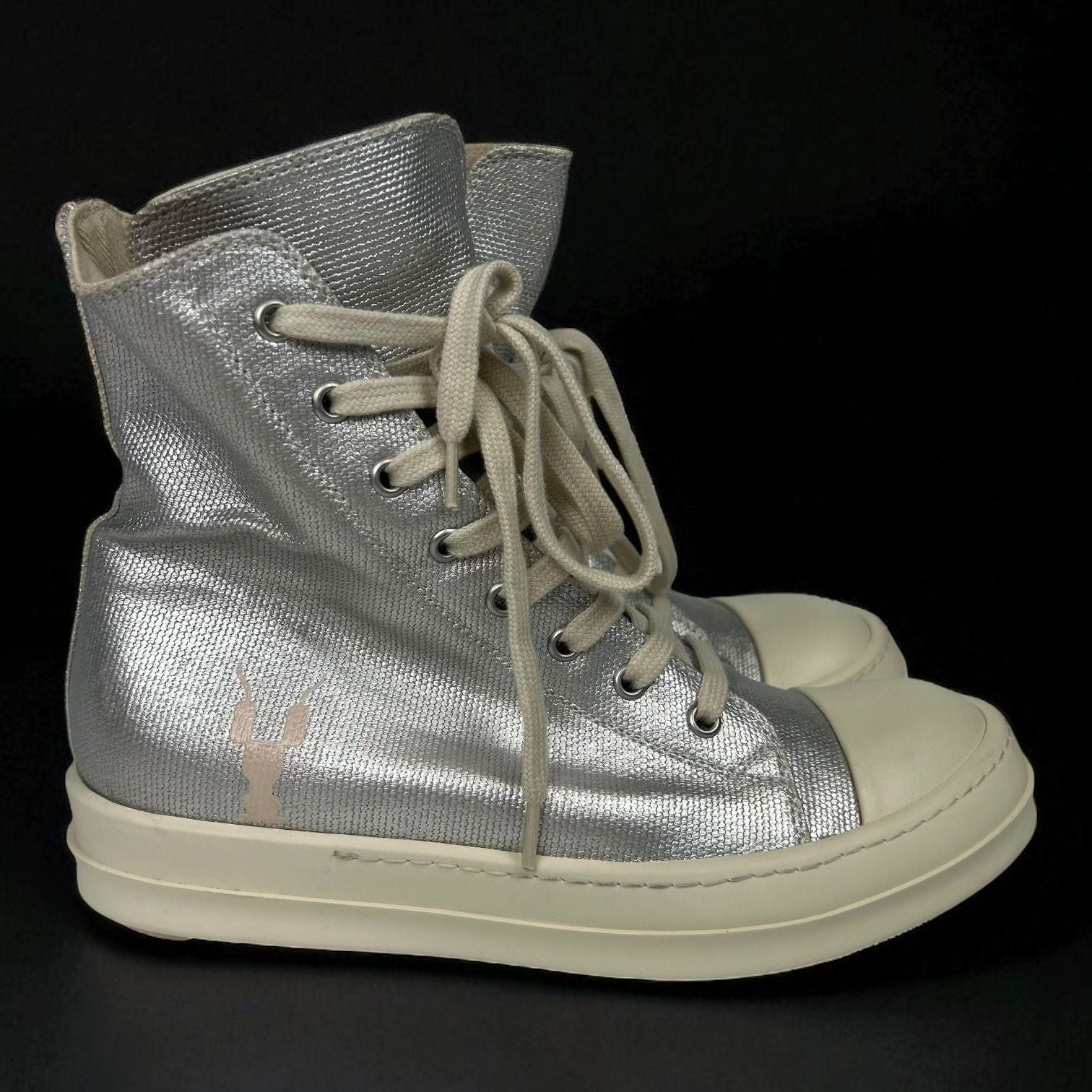 Rick Owens Ramones High Silver