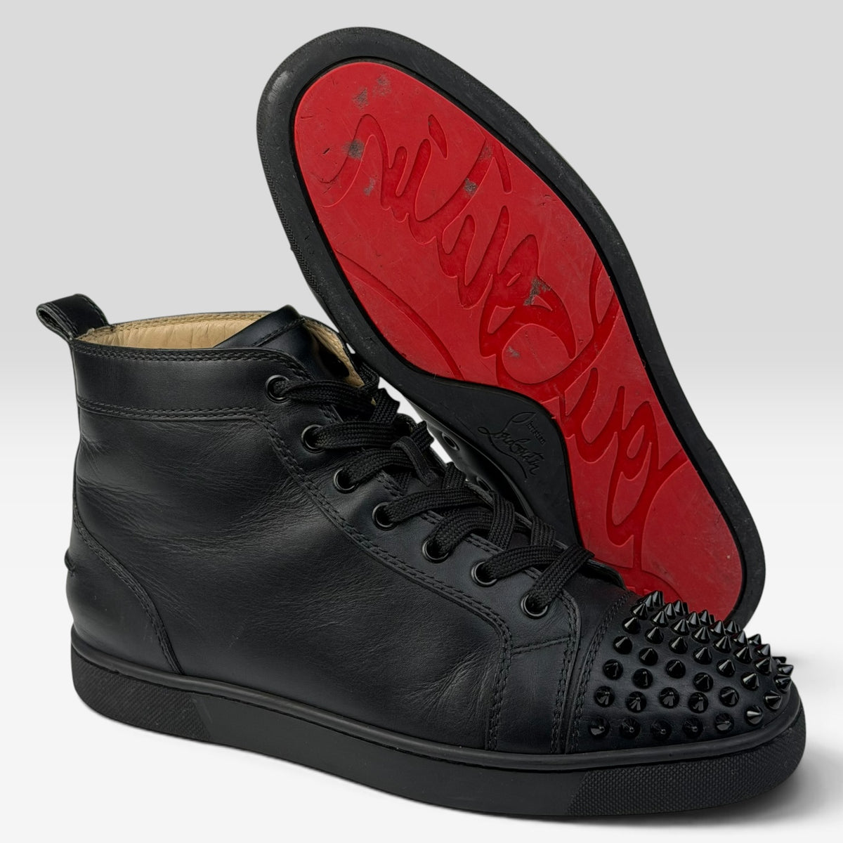 Christian Louboutin Lou Spikes High-Top Black
