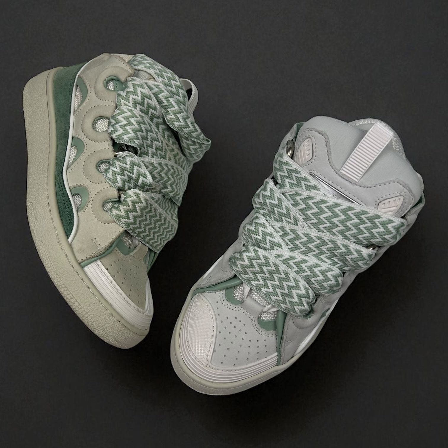 Lanvin Turqoise White Sneaker