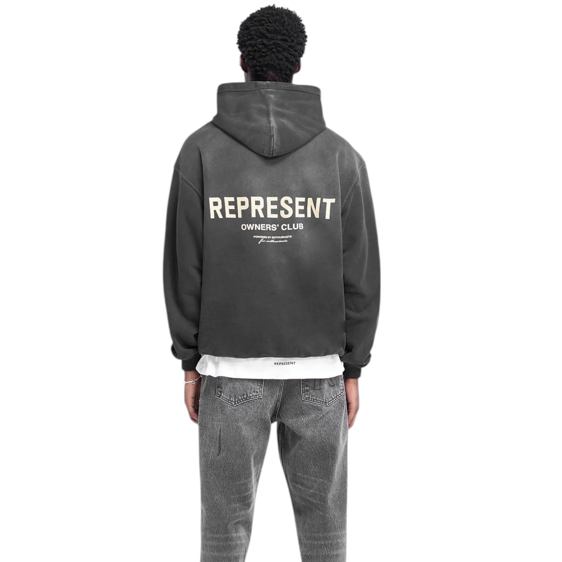 Represent Owner's Club Hoodie Faded Black