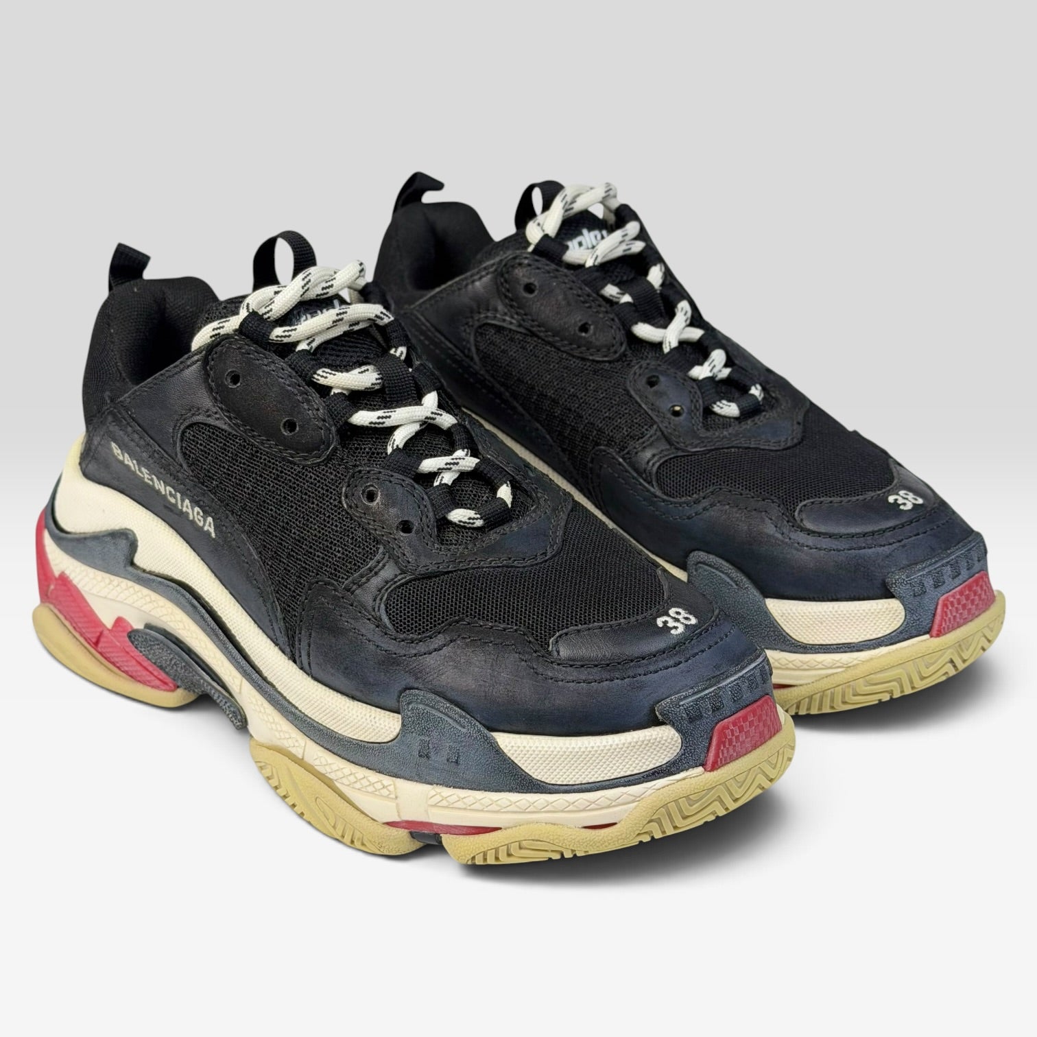 Balenciaga Triple S Bred Sneakers