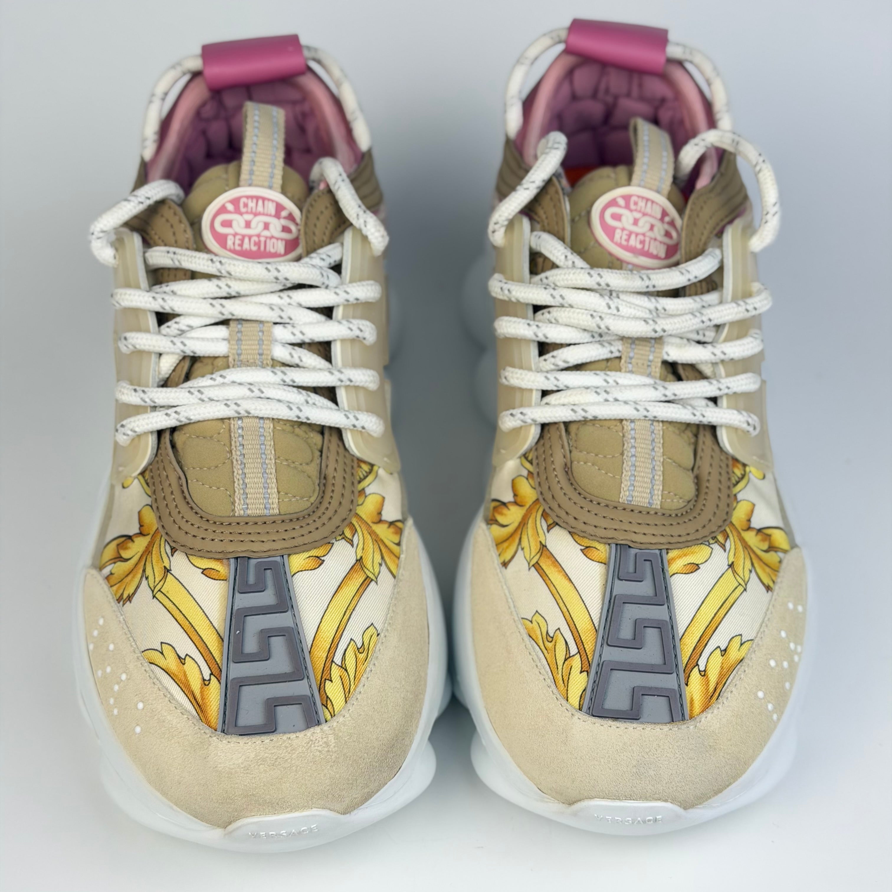 Versace Chain Reaction Barocco Print Beige/Pink
