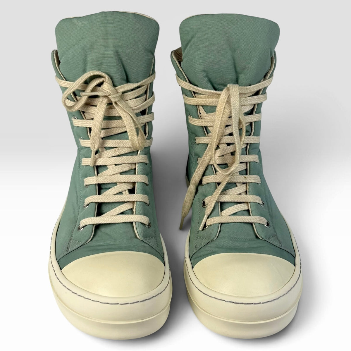 Incaltaminte Barbati RICK OWENS Rick Owens DRKSHDW Ramones High Strobe Aqua – produs original disponibil în magazinul V.