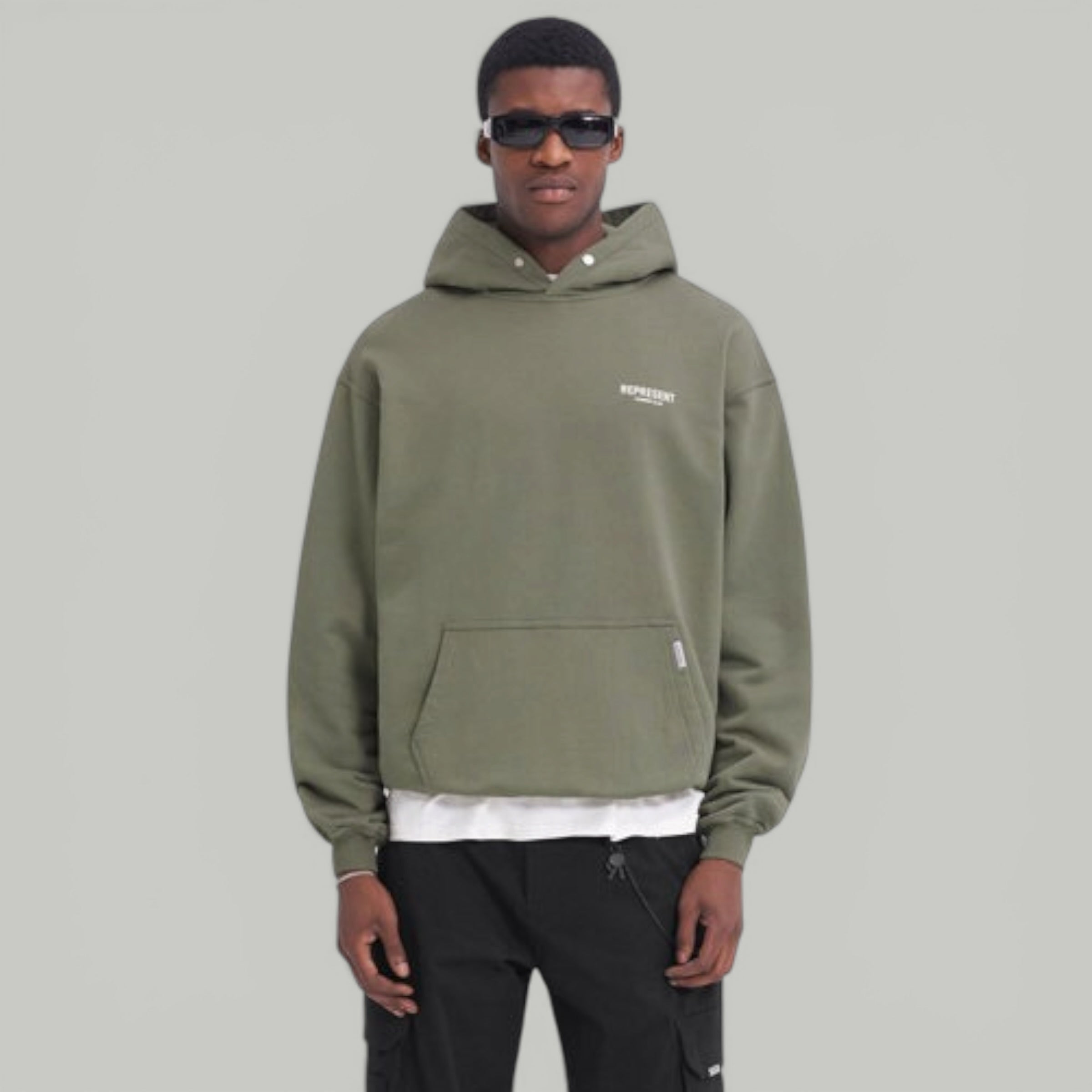Represent Owner's Club Olive Green Hoodie