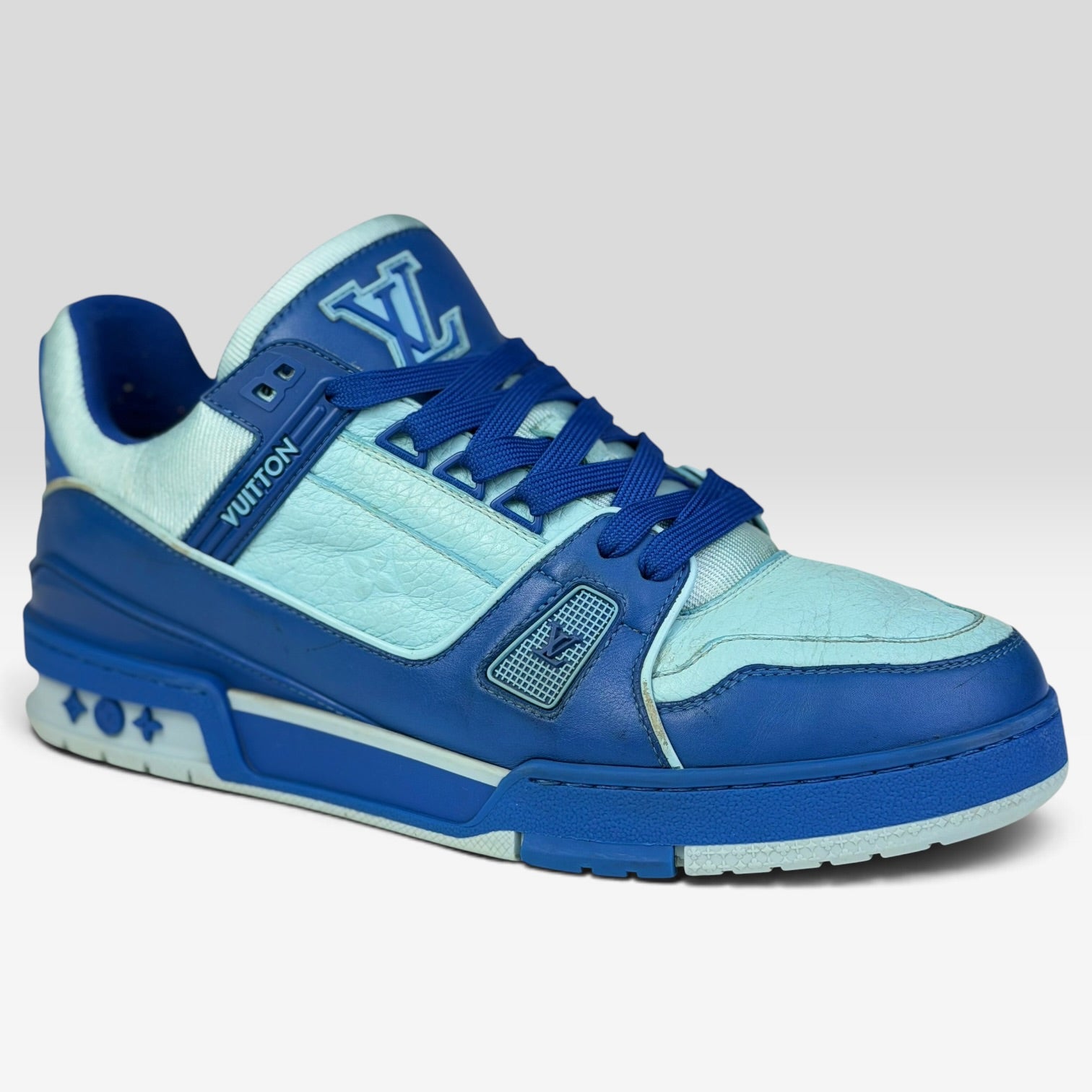 Louis Vuitton LV Trainer Sky Blue/Teal Monogram