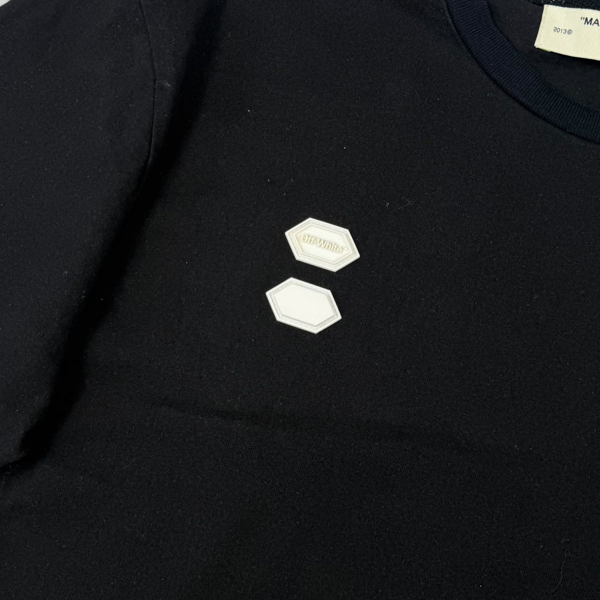 Off-White Hand Card Oversized T-Shirt Black