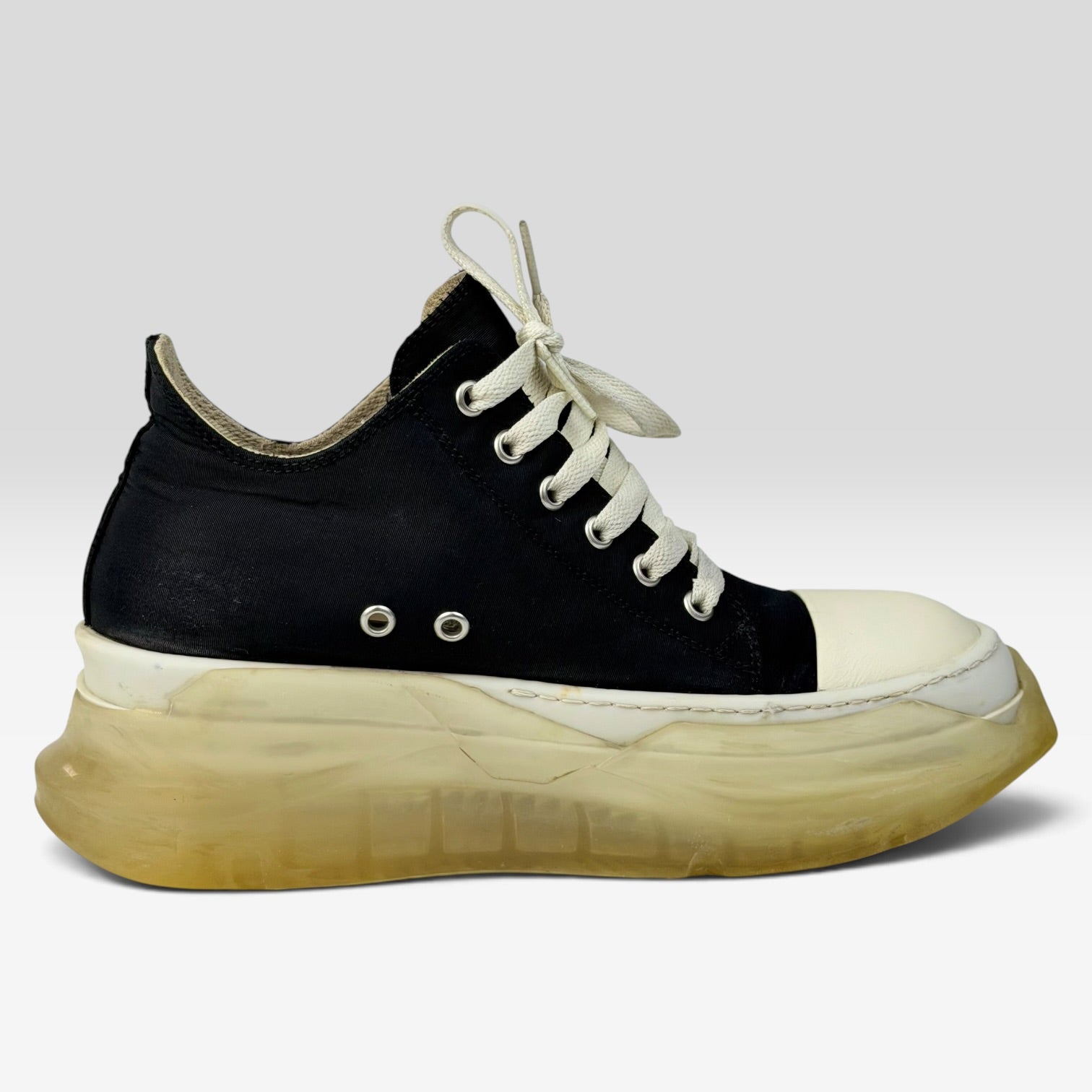 Rick Owens DRKSHDW Abstract Clear Sole Low Black