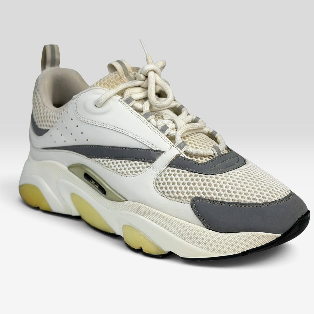 Dior B22 Sneaker Grey, alb, vedere din față
