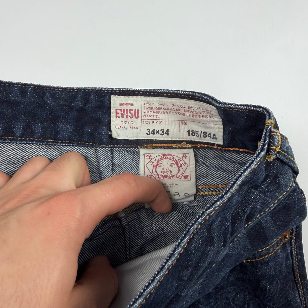 Evisu All Over Print Seagull Jeans