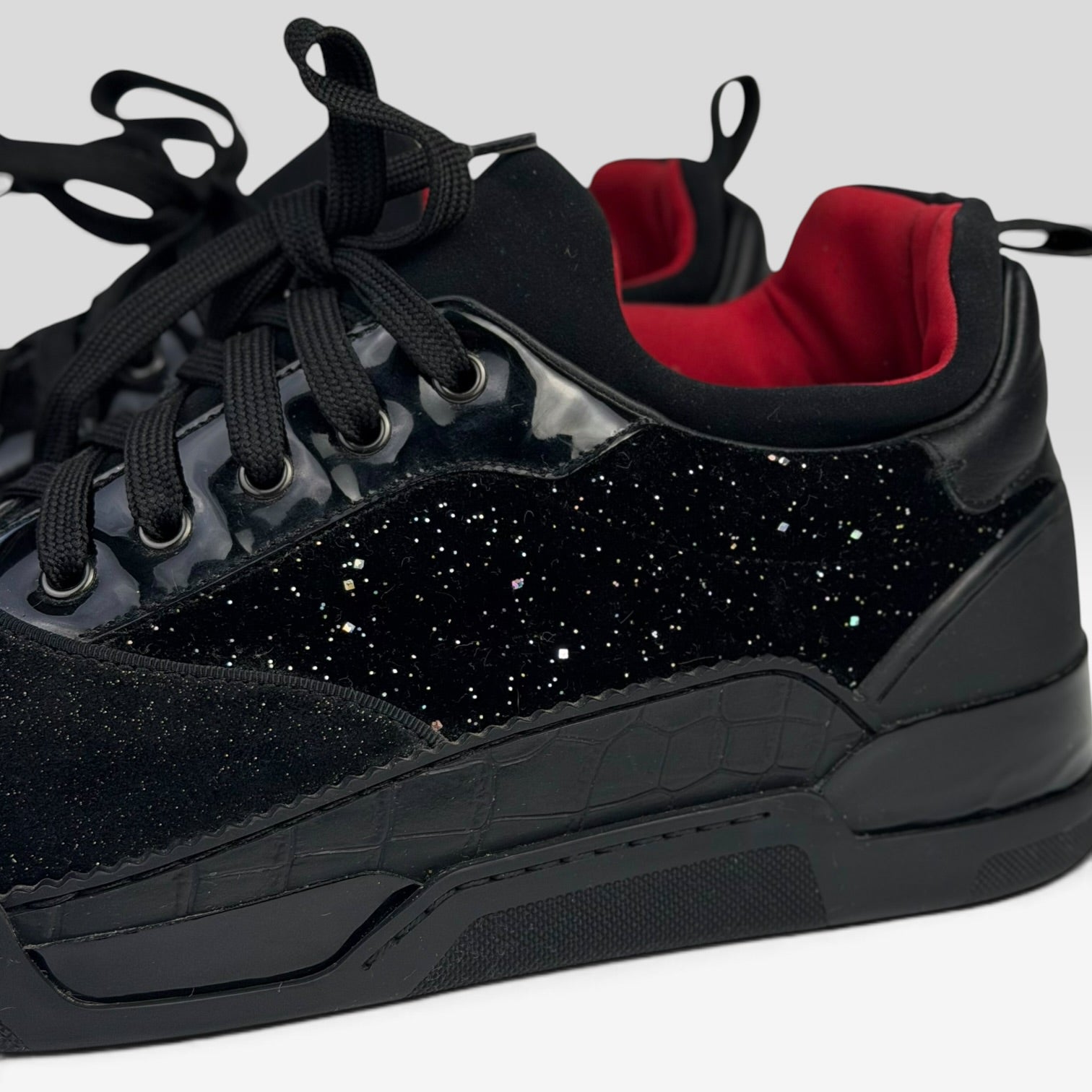 Christian Louboutin Aurelien Low-Top Black Glitter