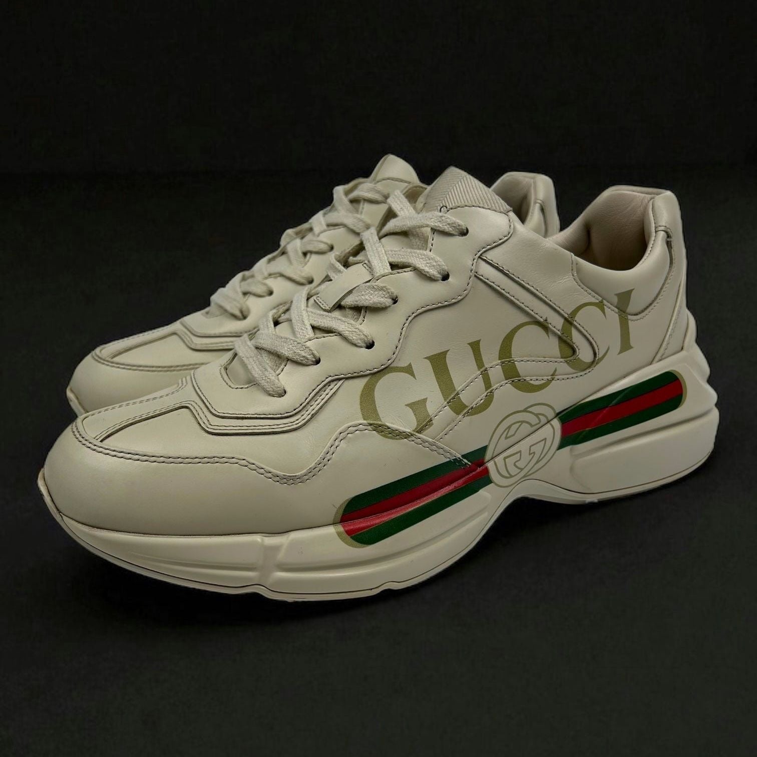 Gucci Rhyton Leather Sneakers